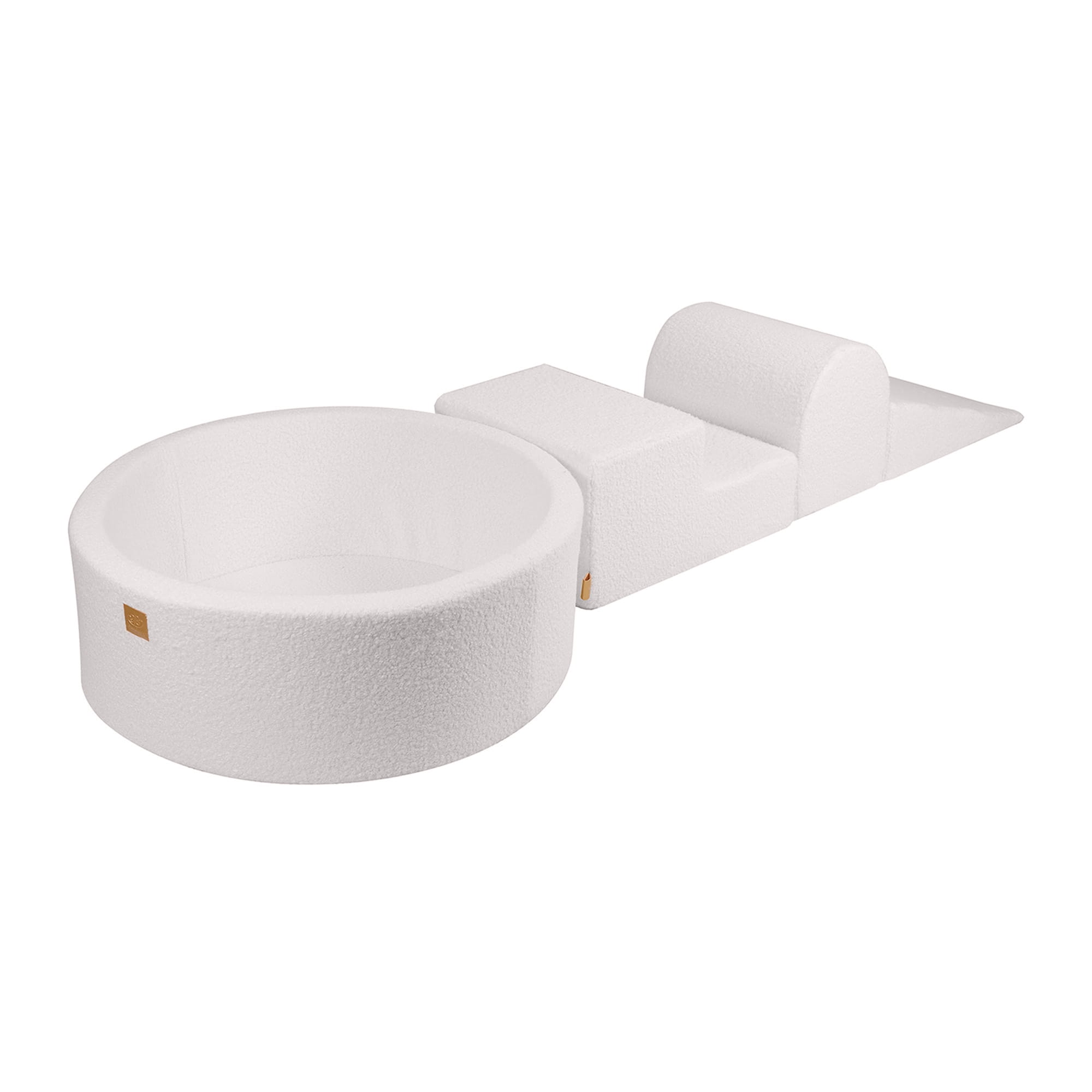 Boucle Foam Playground 4 Elements White Meowbaby