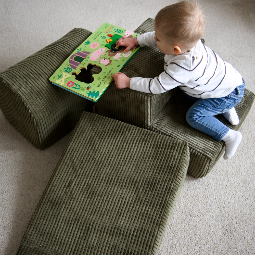 MeowBaby Aesthetic Kids Foam Climbing Blocks - Baby Soft Play Set | 3 Elements