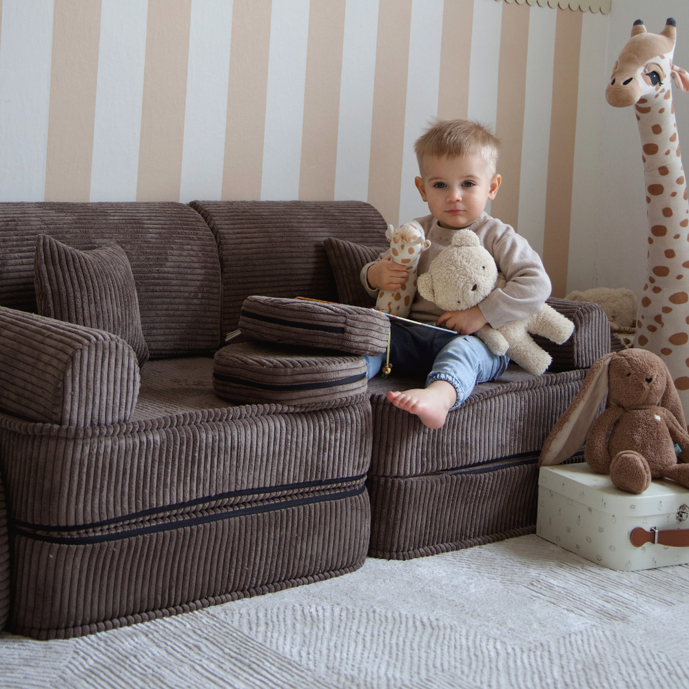 MeowBaby Kids Play Sofa Plus | Modular Kids Play Couch | 12 Pieces