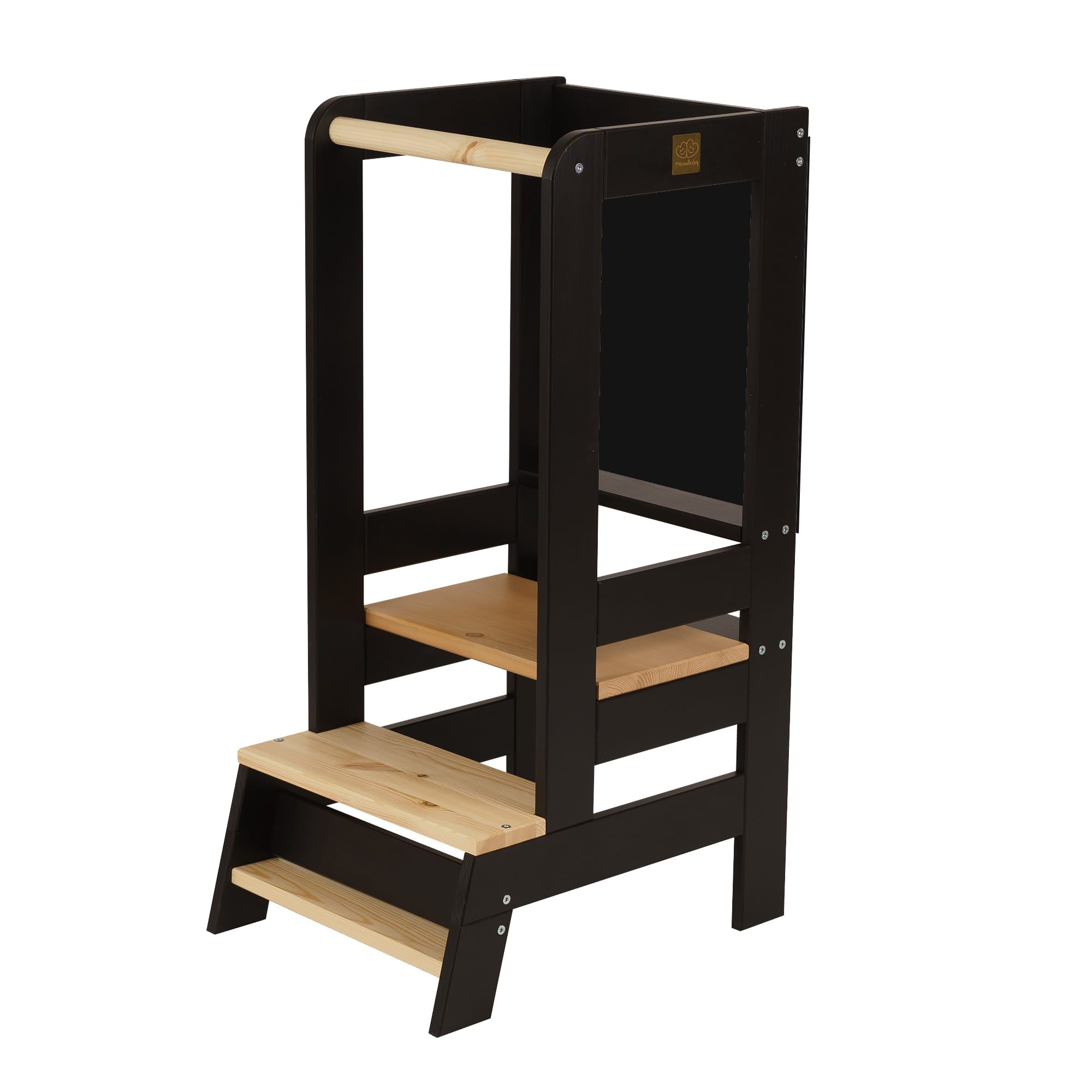 Wooden Learning Tower Nursery Step Stool for Kids | 3 Adjustable Height