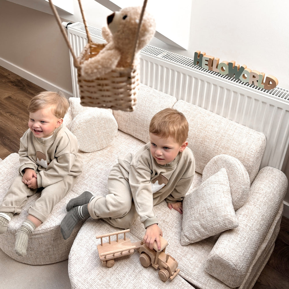Kids Play Sofa | Meowbaby Tangle Pocket Play Sofa Max - cream/beige 