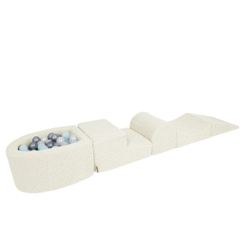 MeowBaby Bearly Foam Playground | Soft Play Set Cream | Bearly Soft Play   Foam Blocks |