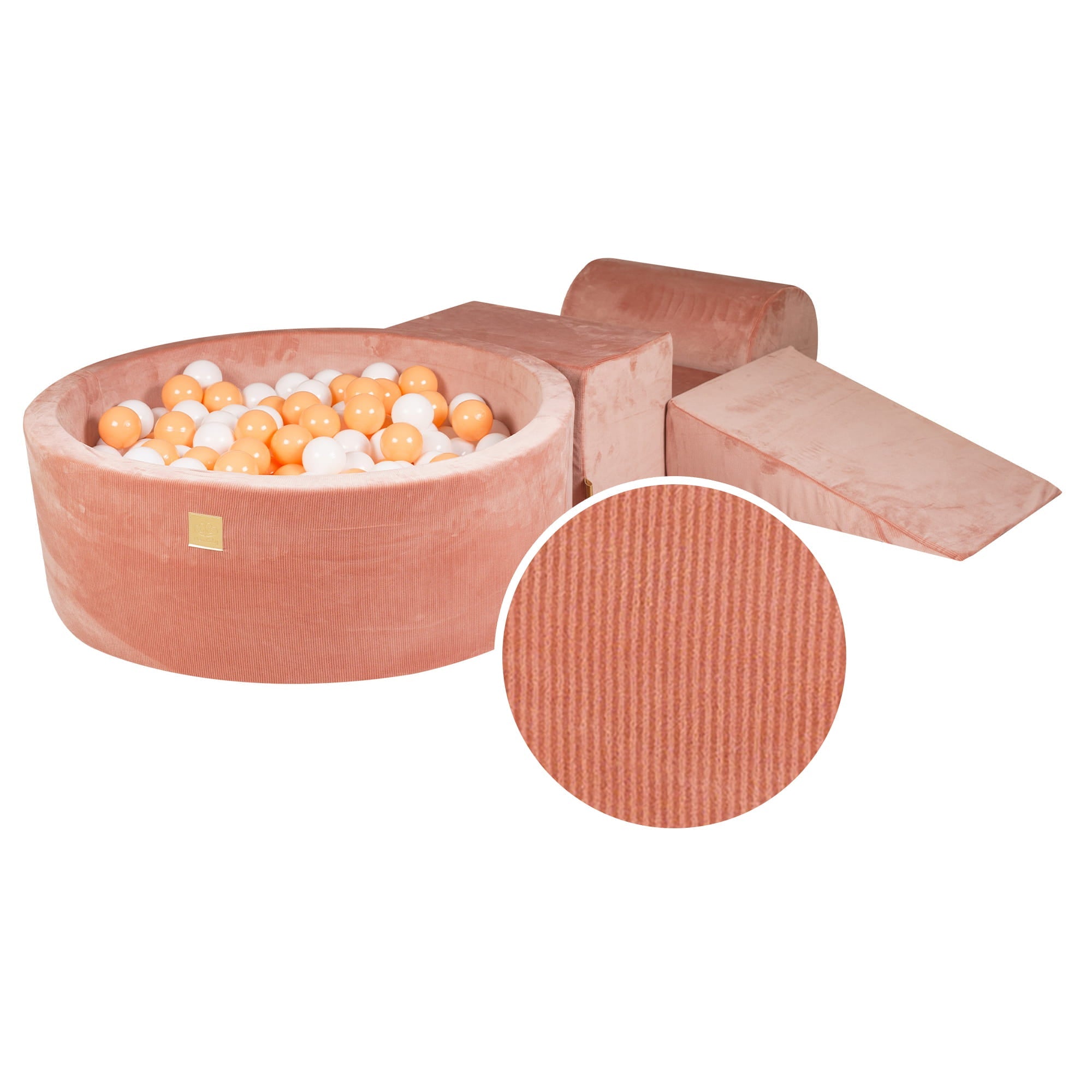 Velvet Kids Foam Climbing Blocks Apricot - Baby Soft Play Set