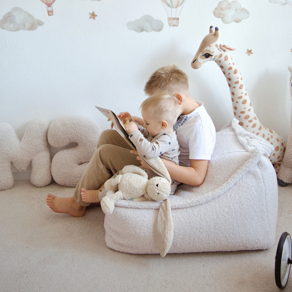 MeowBaby Bearly Bean Bag for Kids | kids pouffe teddy | pouf for kids | kids bean bag |