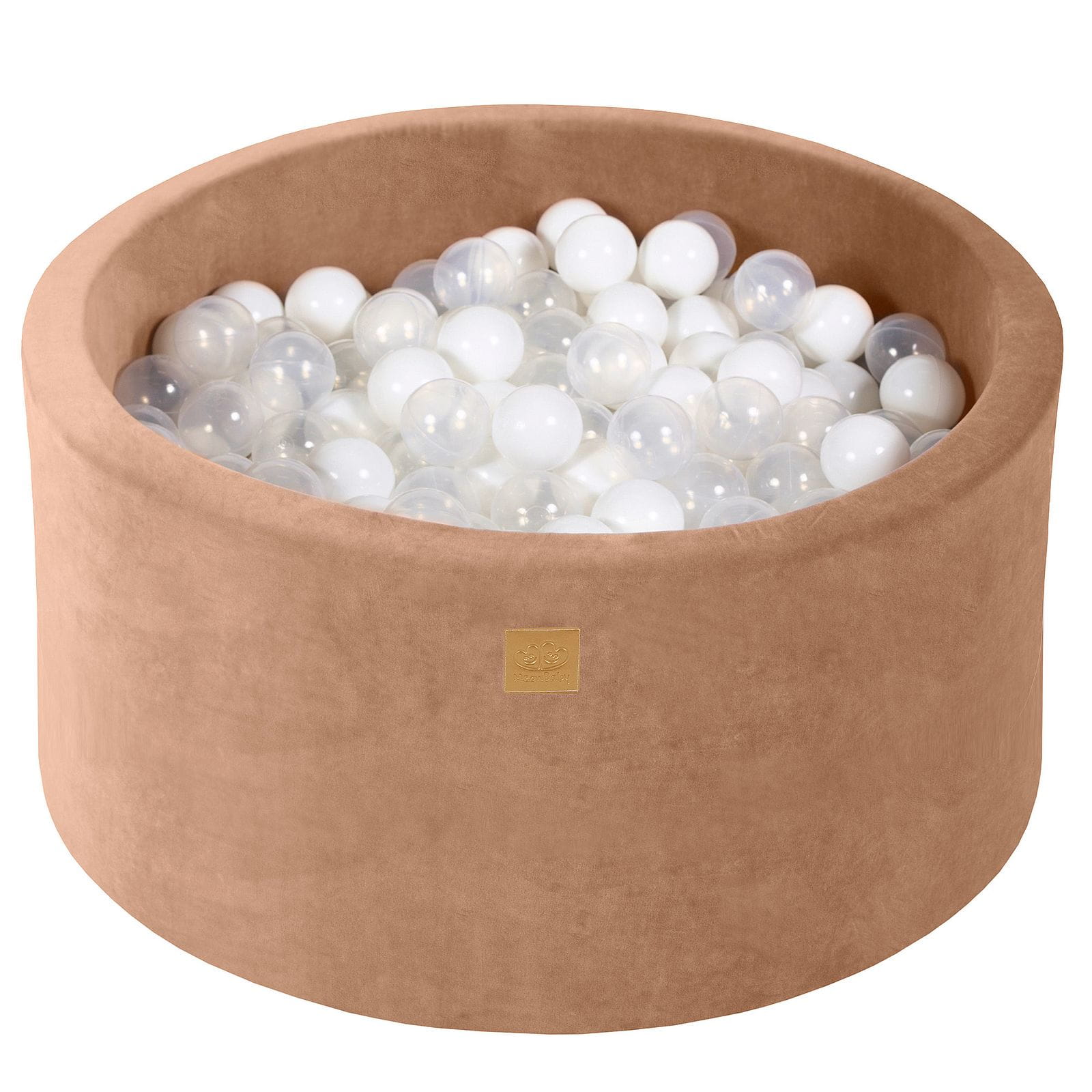 Velvet Foam Baby Ball Pit Beige