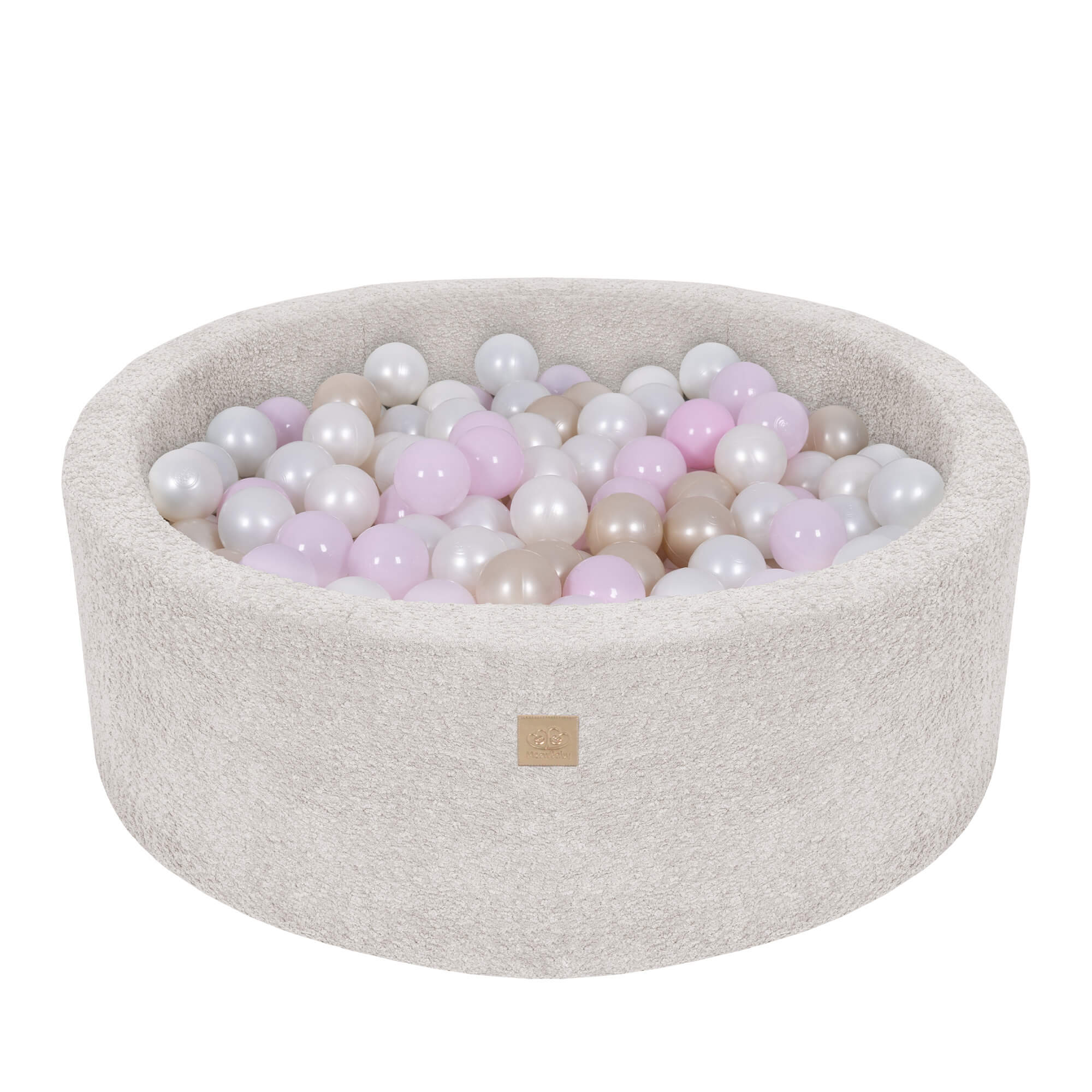 Meowbaby Boucle Baby Ball Pit Champagne Ecru 200 balls: White Pearl, Light Pink Pearl, Light Gold Pearl