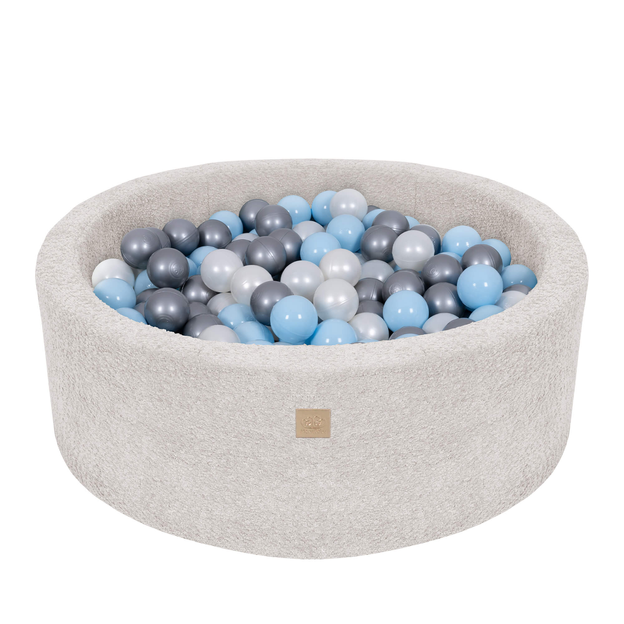 MeowBaby Boucle Baby Ball Pit Ecru/Cream | Ball Pit Toddler | Ball Pit Balls |