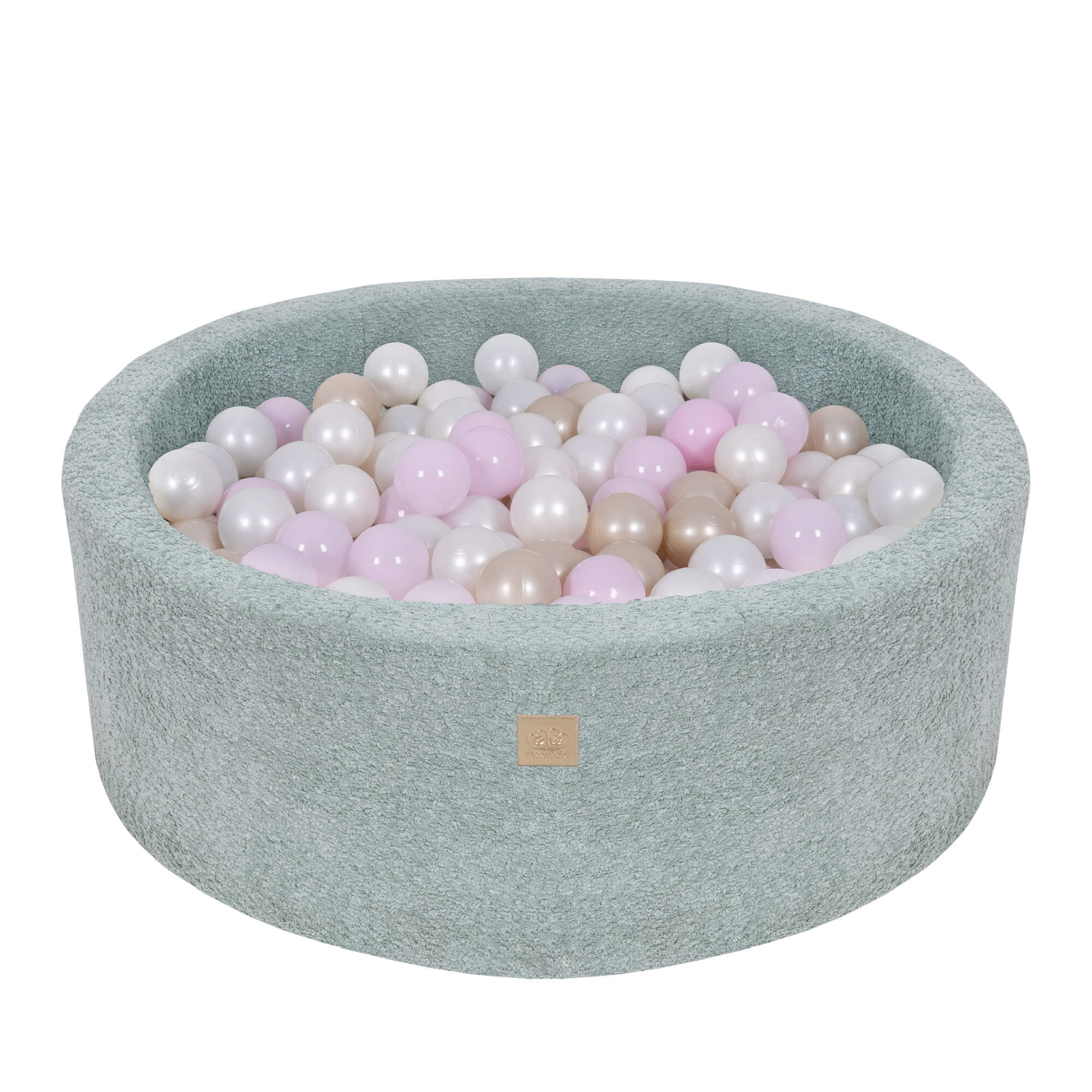 MeowBaby Boucle Baby Ball Pit Mint | Ball Pit Toddler | Ball Pit Balls | Ball Pit for Kids |