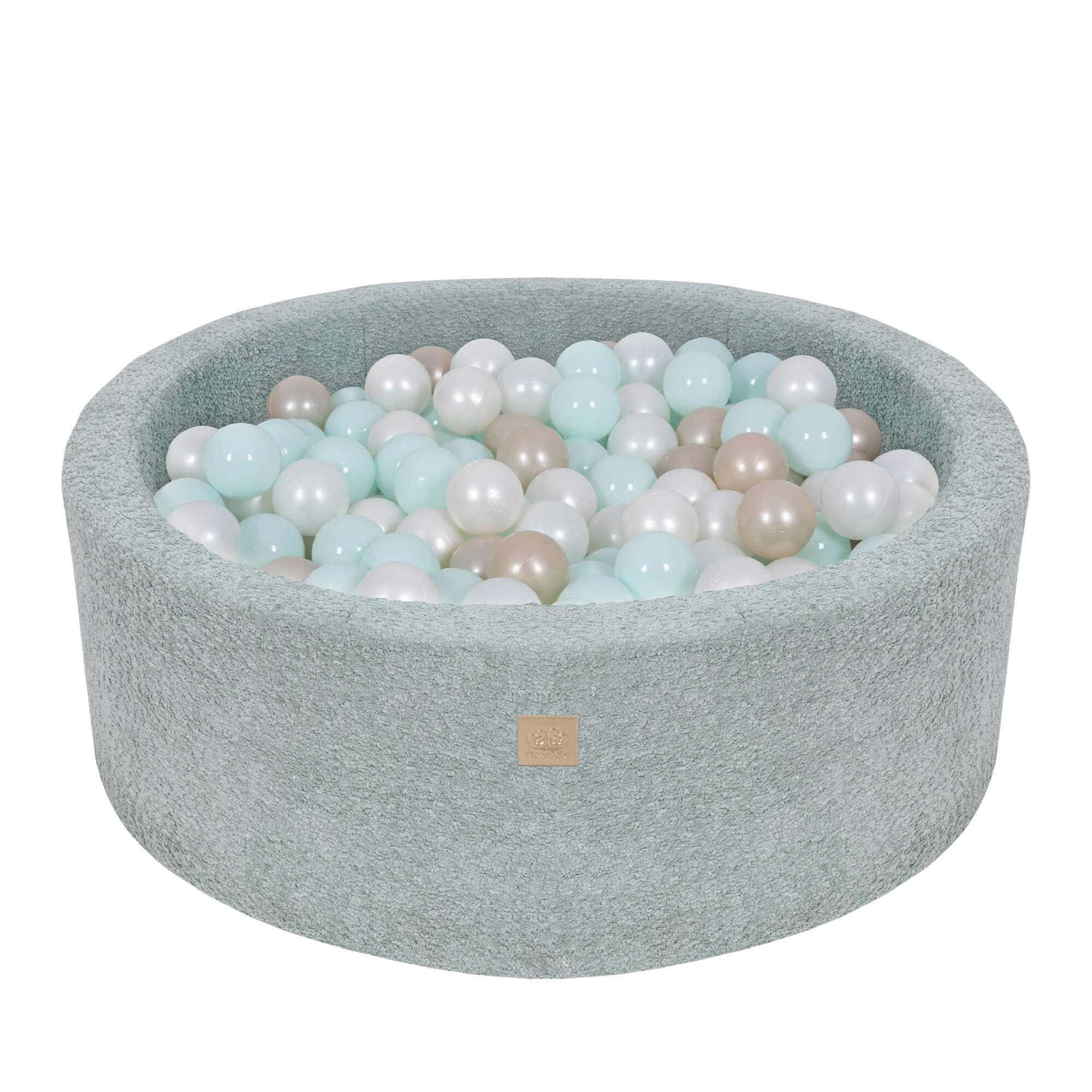 MeowBaby Boucle Baby Ball Pit Mint | Ball Pit Toddler | Ball Pit Balls | Ball Pit for Kids |