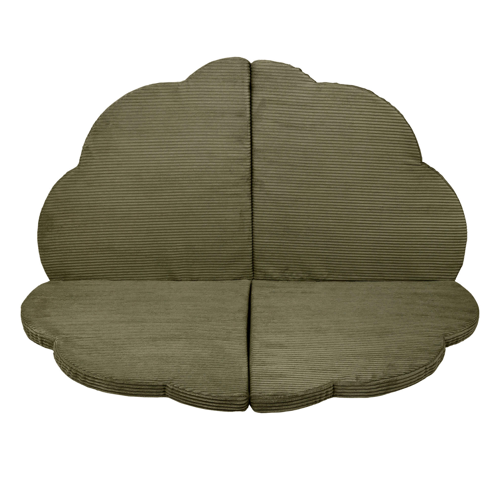 MeowBaby Aesthetic Corduroy Cloud Baby Mat Khaki