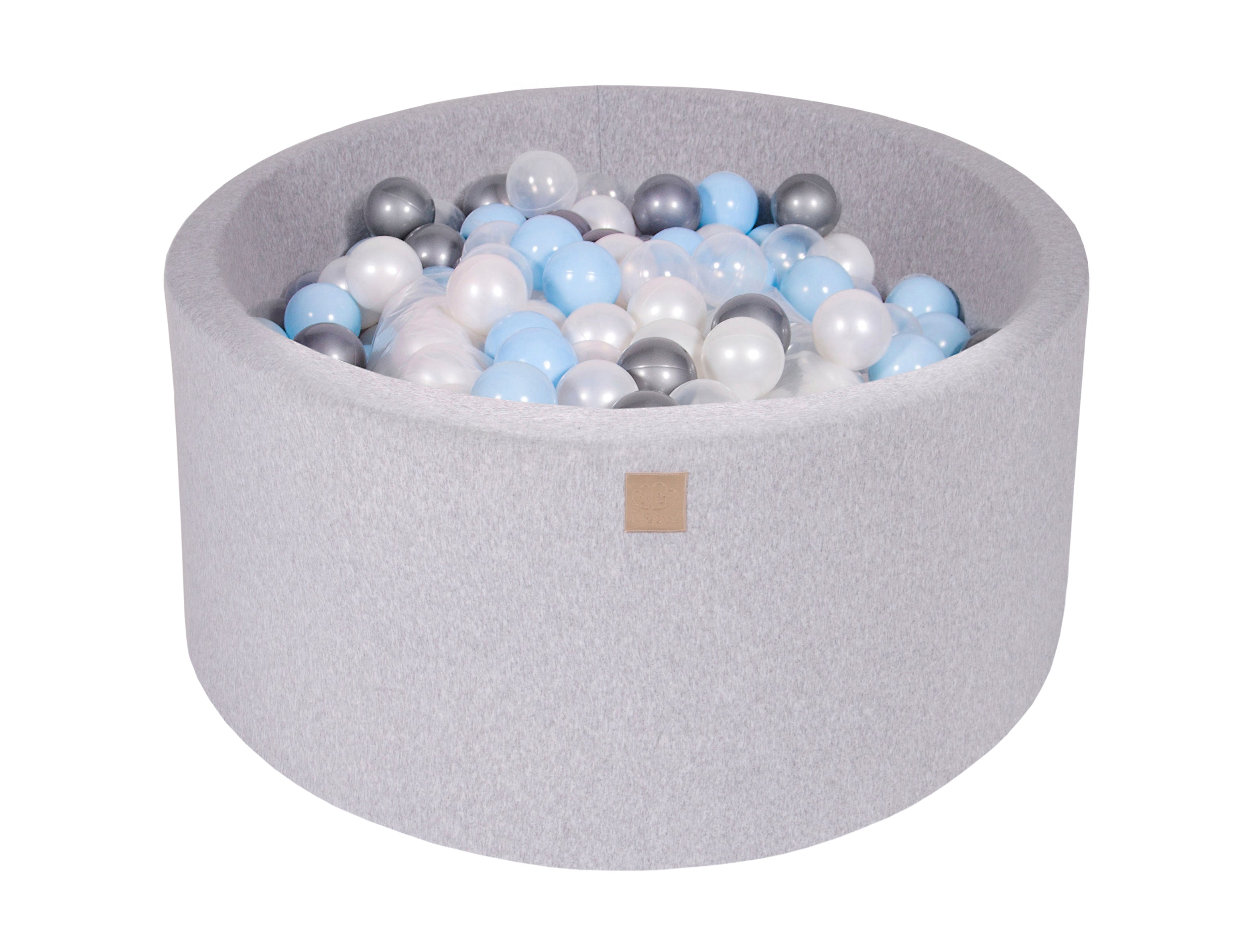 Cotton Foam Baby Ball Pit Light Grey