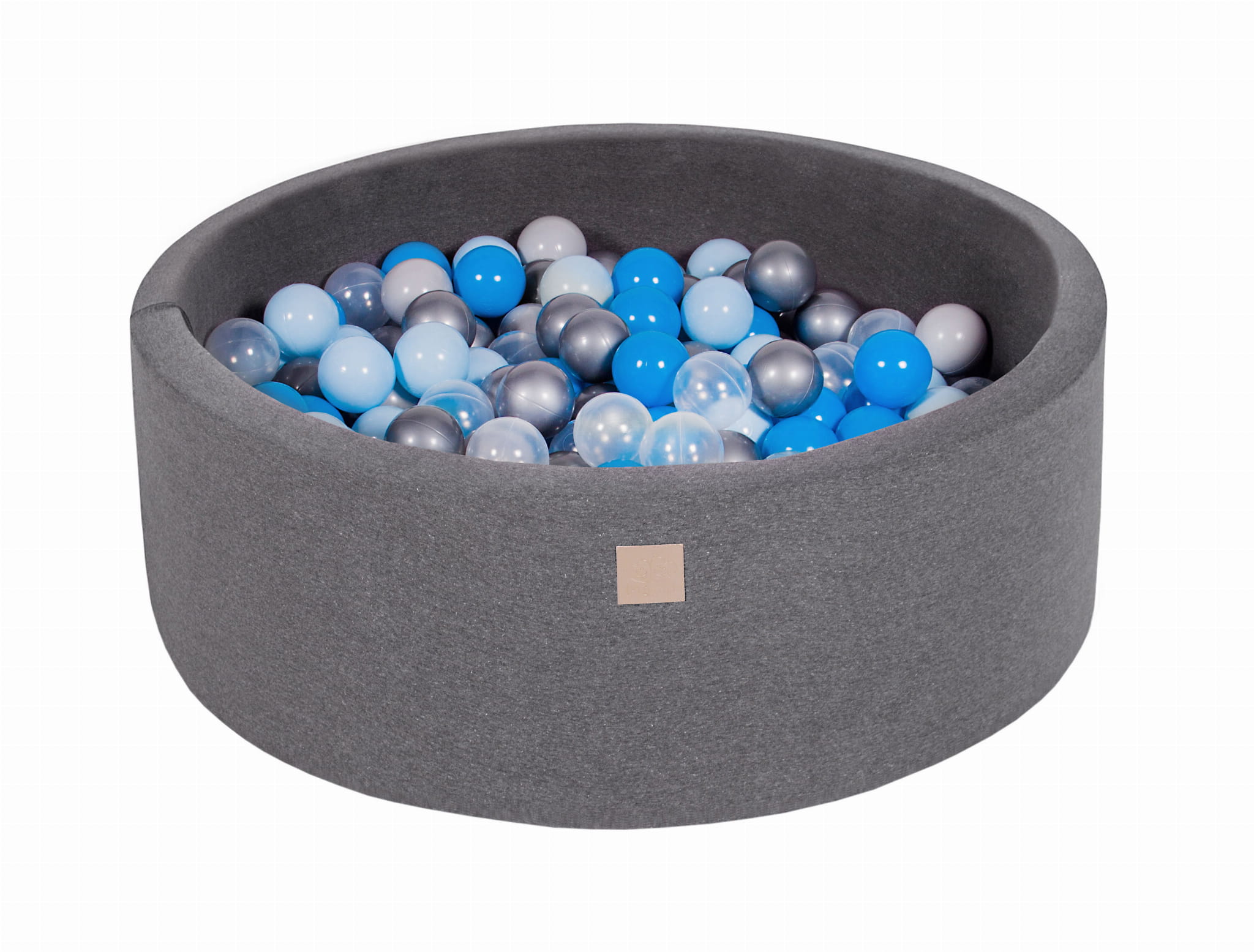 Cotton Foam Baby Ball Pit Dark Grey