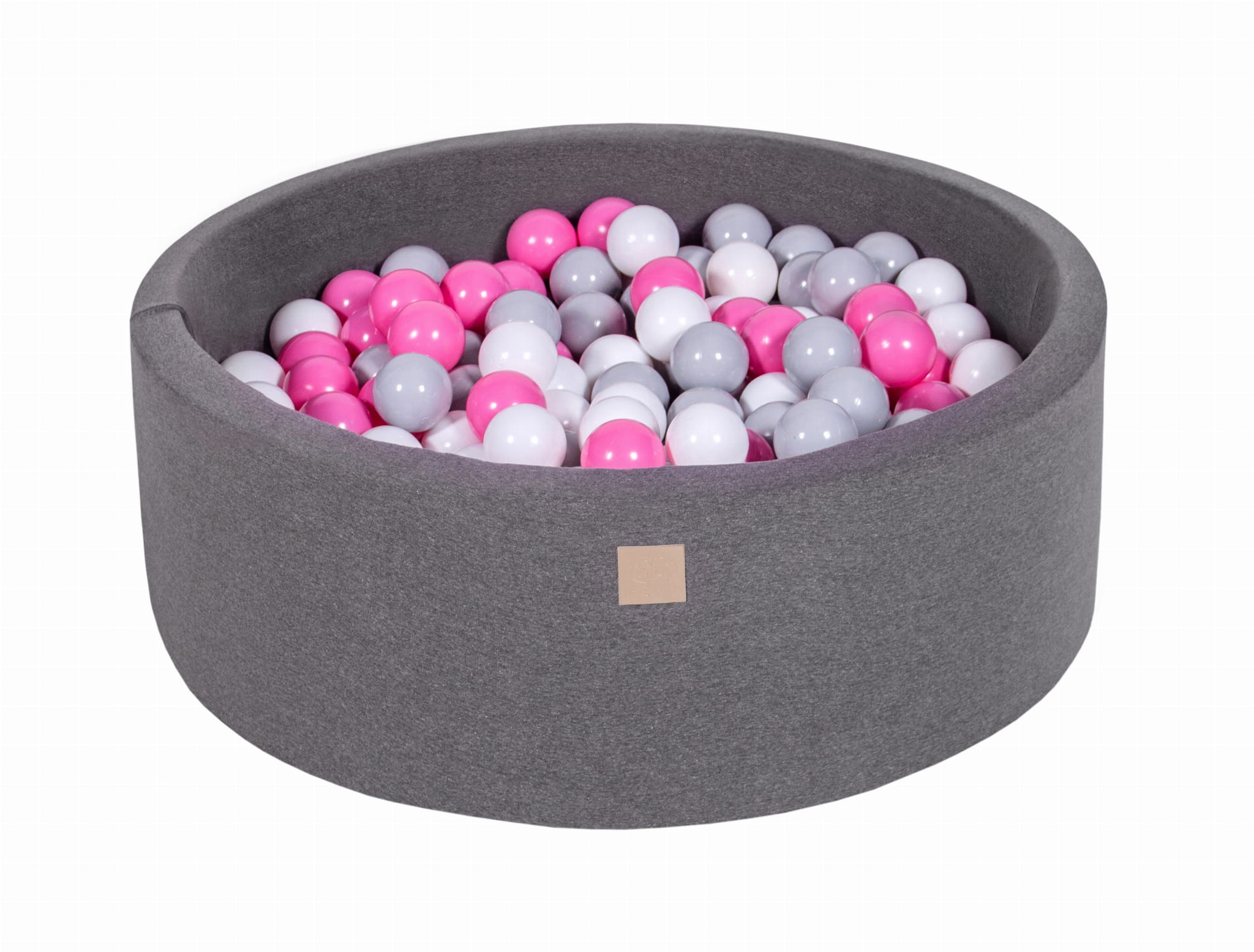 Cotton Foam Baby Ball Pit Dark Grey