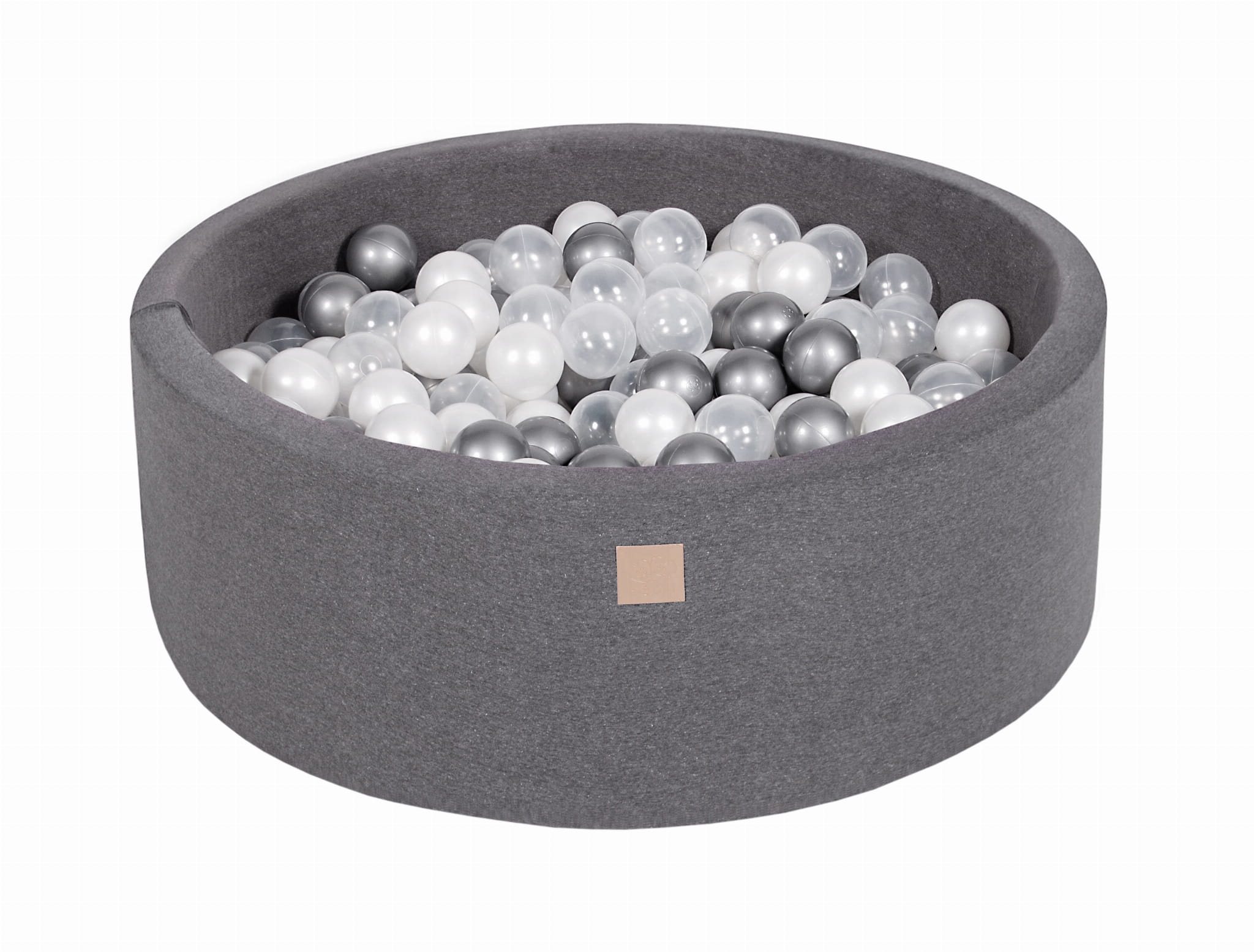 Cotton Foam Baby Ball Pit Dark Grey