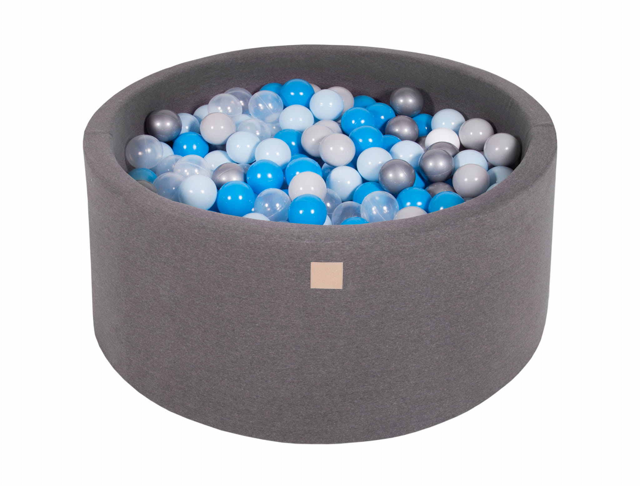 Cotton Foam Baby Ball Pit Dark Grey