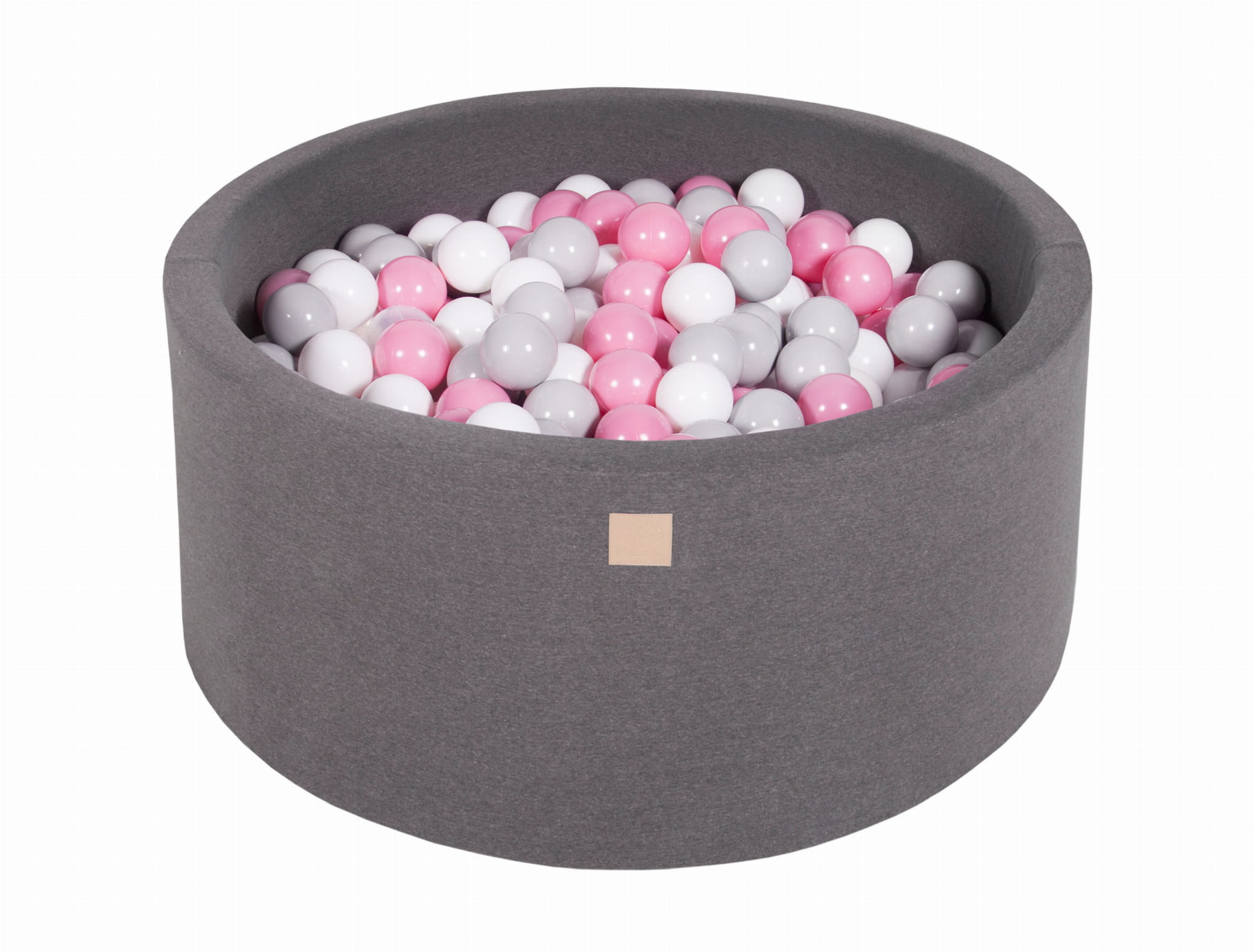 Cotton Foam Baby Ball Pit Dark Grey