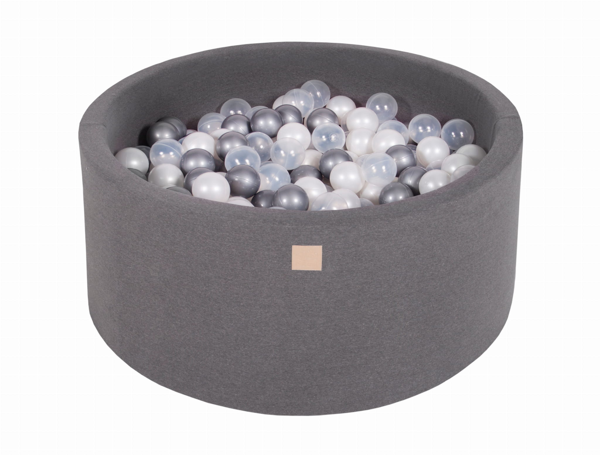 Cotton Foam Baby Ball Pit Dark Grey