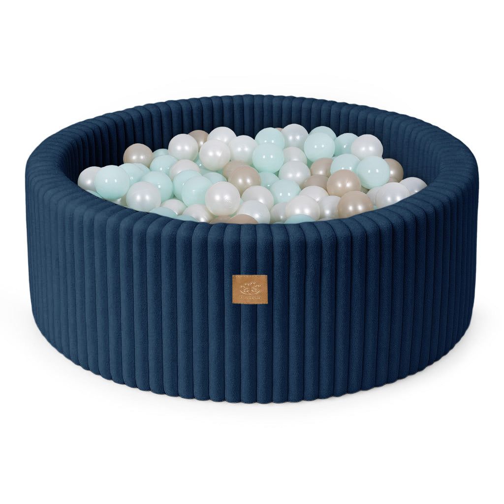 MeowBaby Ball Pit for Kids | Baby Ball Pit | Churros Midnight Blue Ball Pit with Balls |