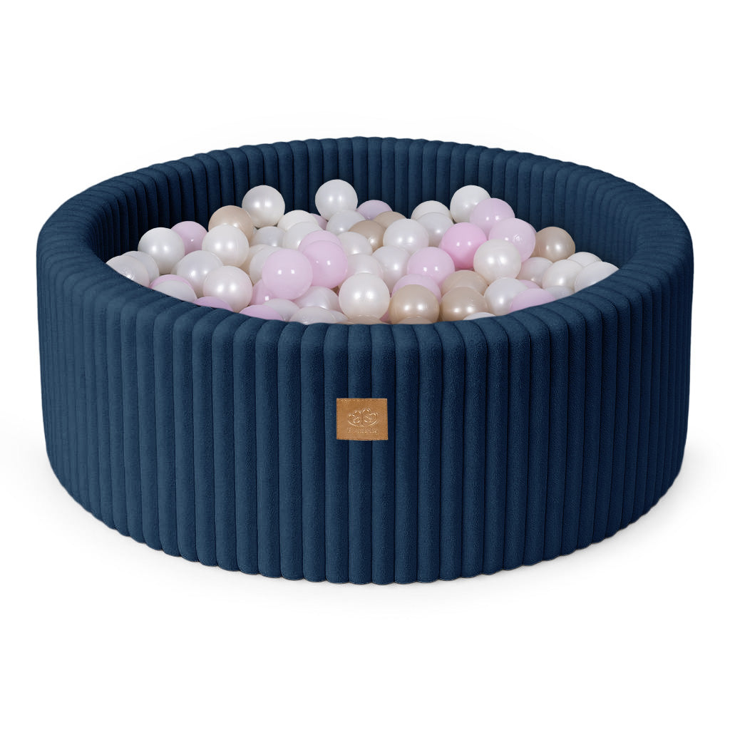 MeowBaby Ball Pit for Kids | Baby Ball Pit | Churros Midnight Blue Ball Pit with Balls |