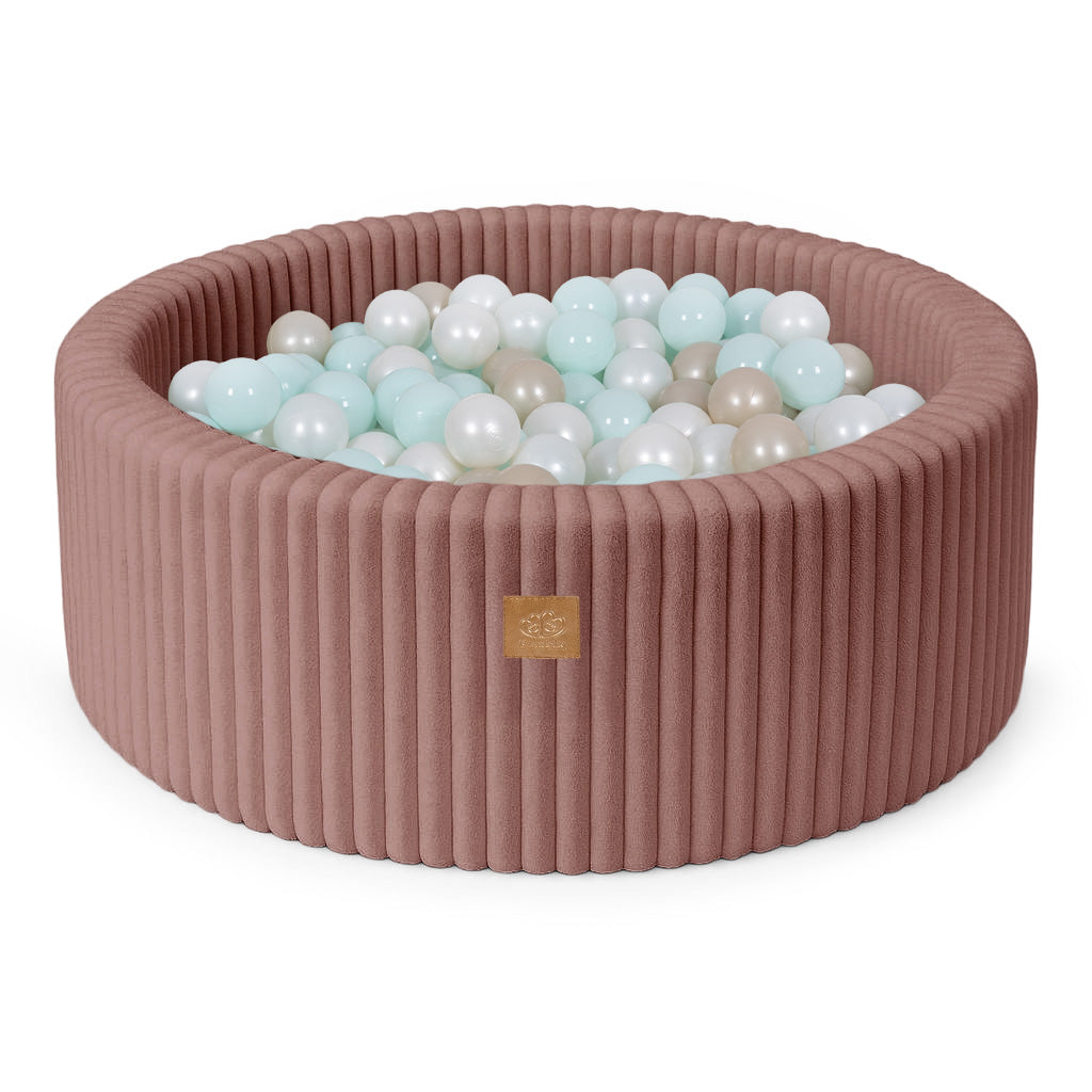 MeowBaby Ball Pit for Kids | Baby Ball Pit | Churros Pink Ball Pit with Balls |