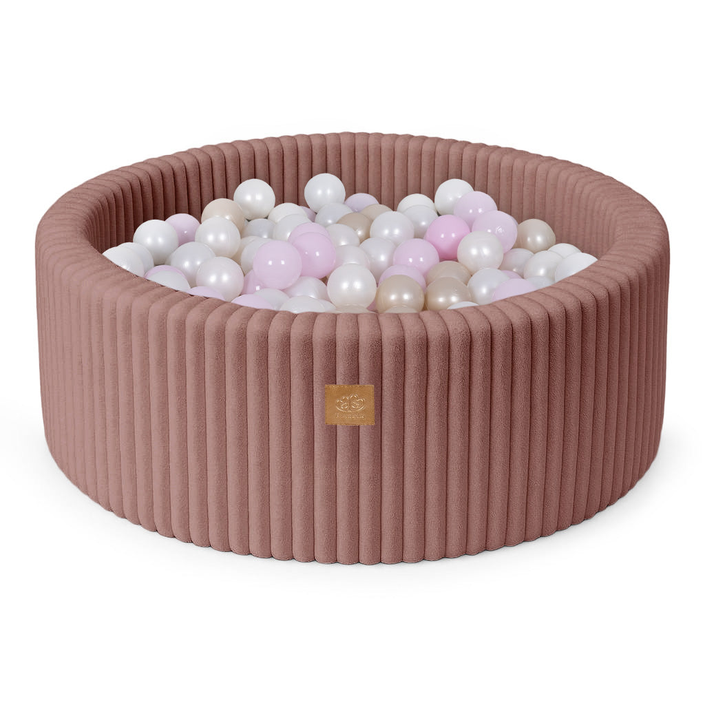 MeowBaby Ball Pit for Kids | Baby Ball Pit | Churros Pink Ball Pit with Balls |