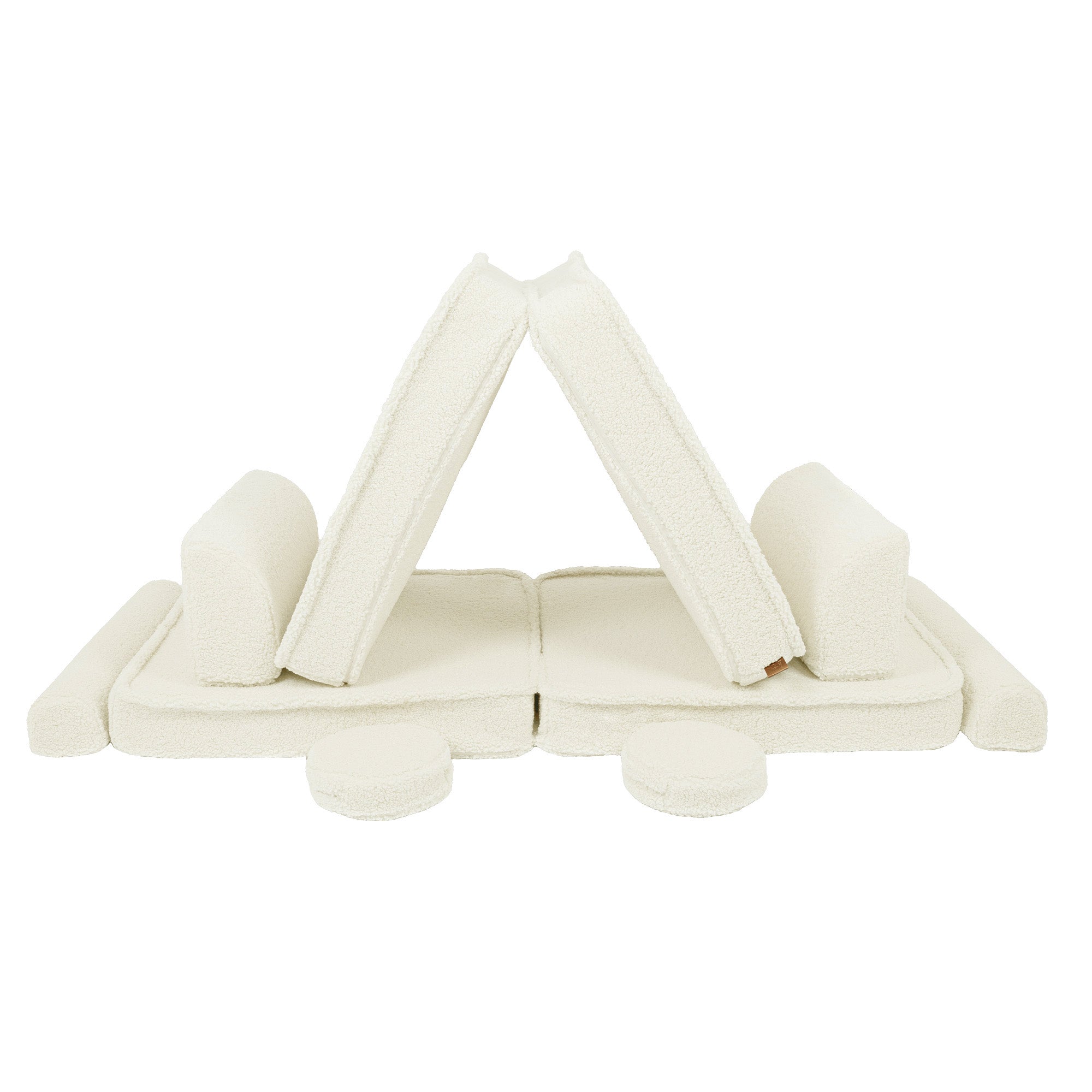 MeowBaby Bearly Kids Play Sofa Cream