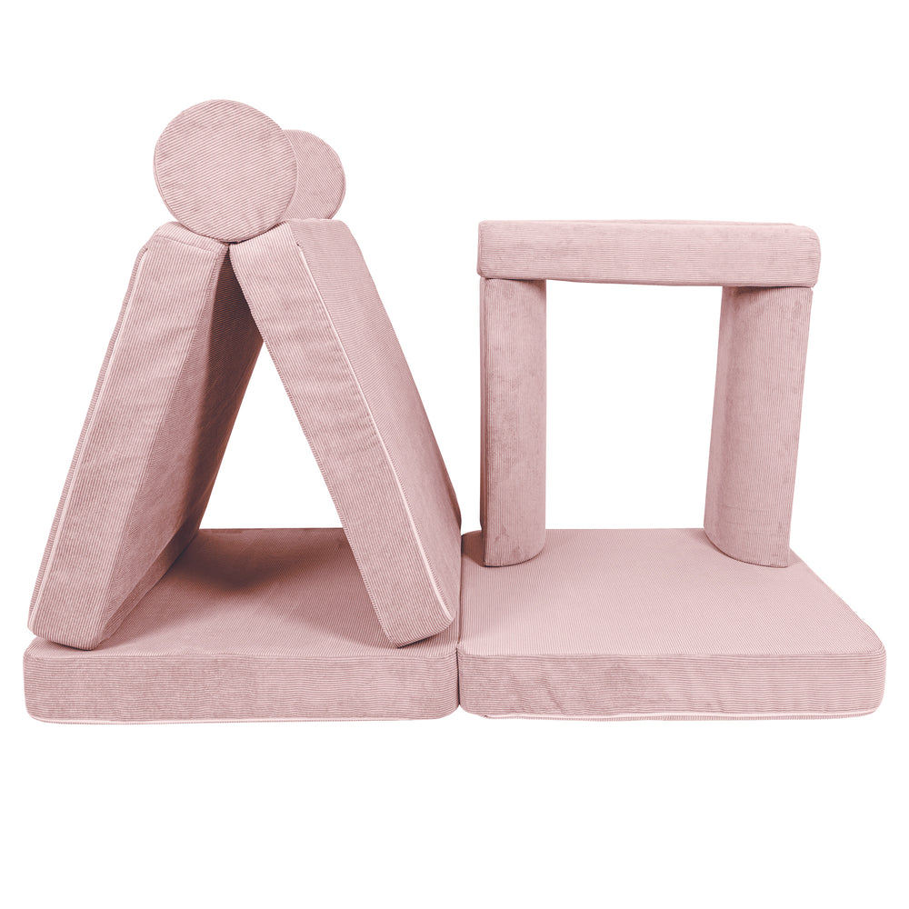 MeowBaby Slimcord Kids Play Sofa - Modular Play Couch | 10 Pieces