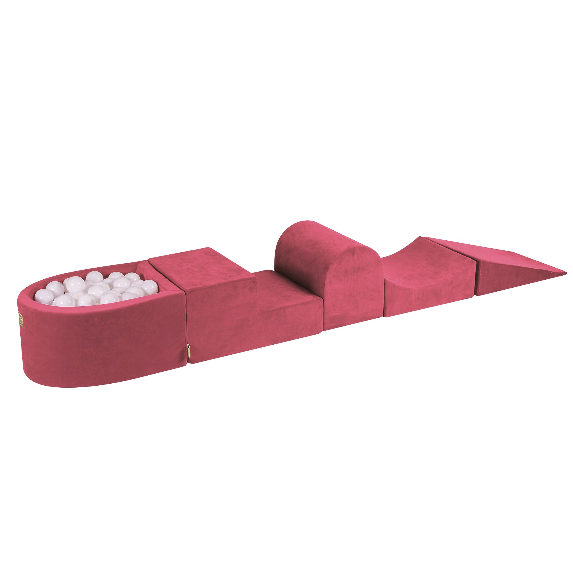 Velvet Kids Foam Climbing Blocks Raspberry Red - Baby Soft Play Set