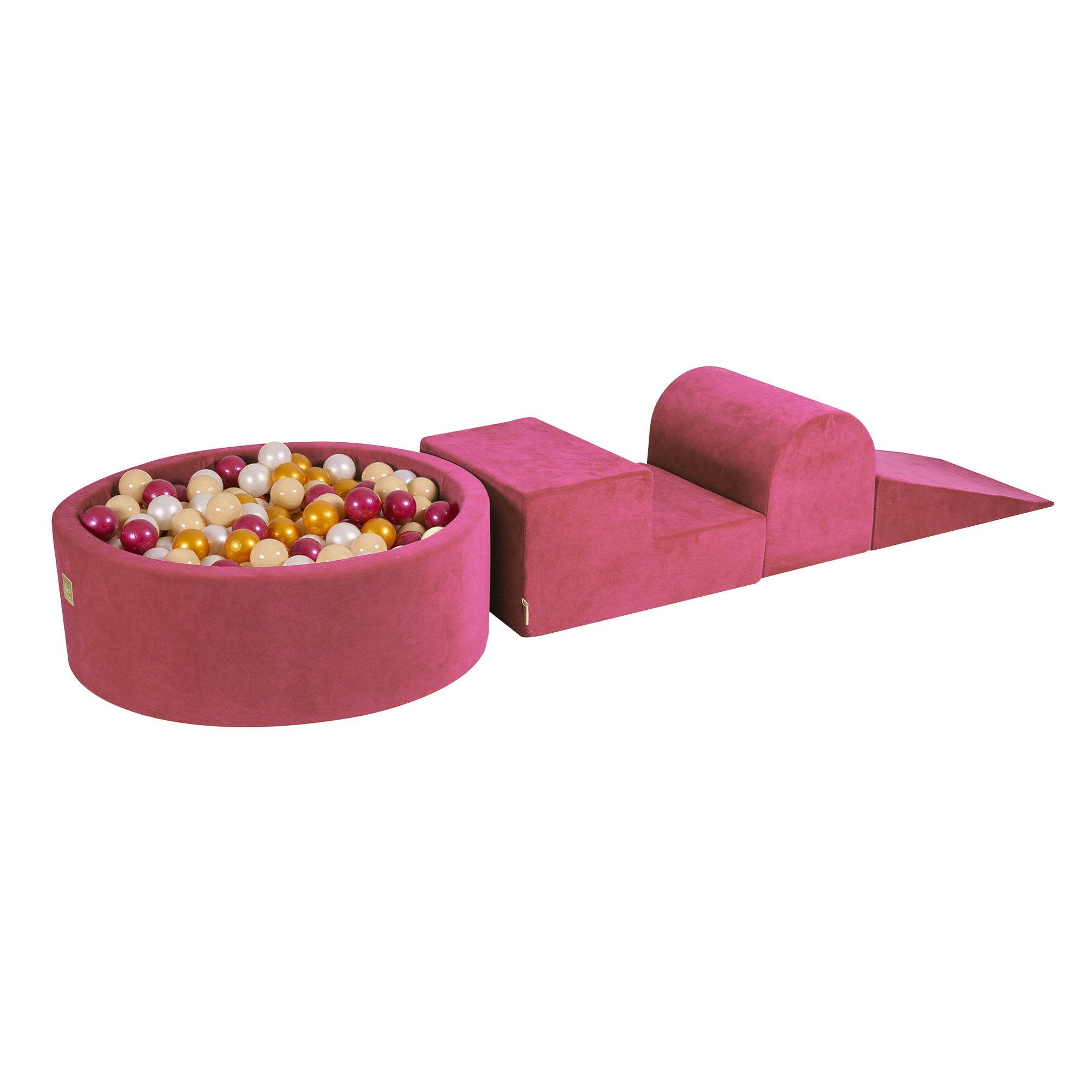 Velvet Kids Foam Climbing Blocks Raspberry Red - Baby Soft Play Set