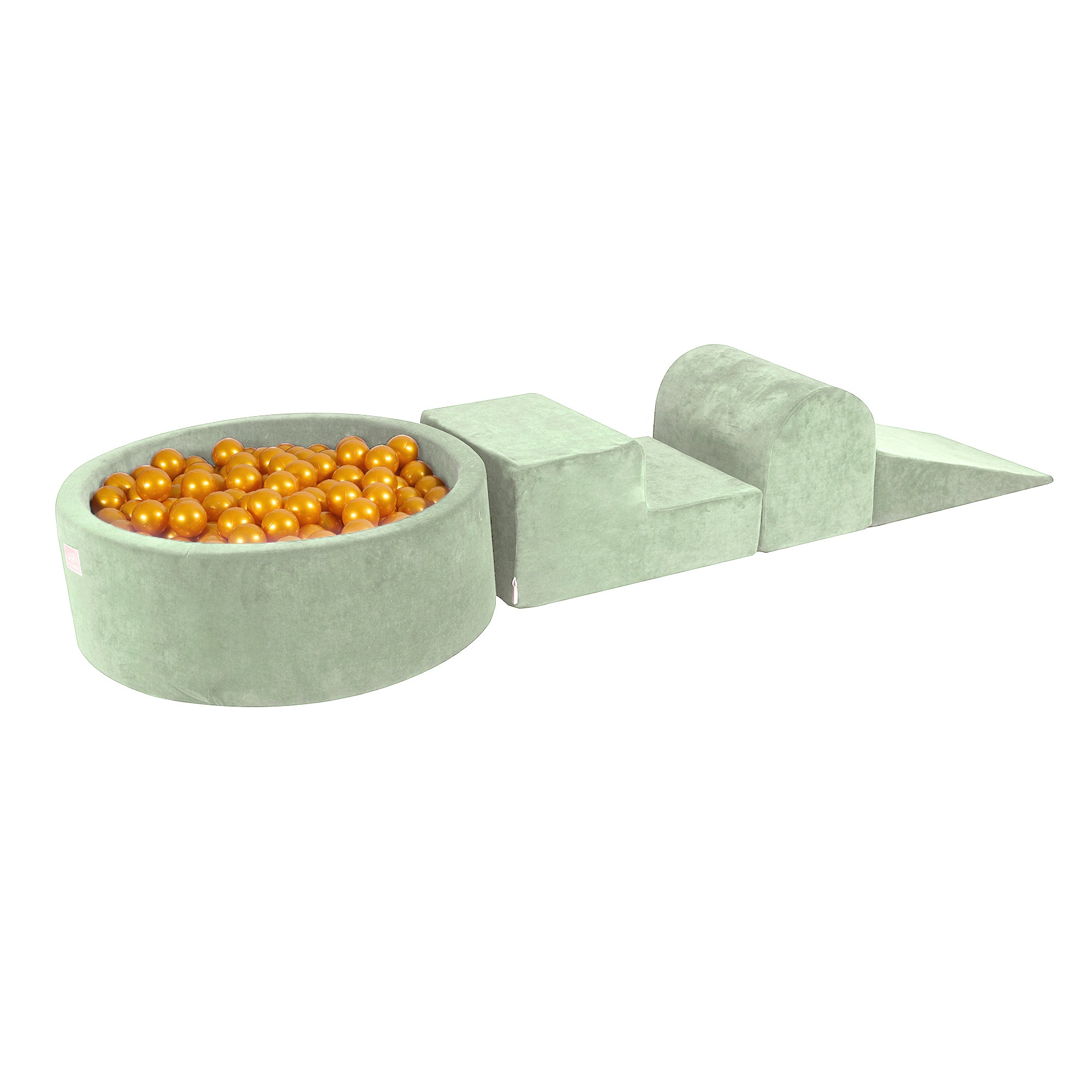 Velvet Kids Foam Climbing Blocks Sage Green - Baby Soft Play Set