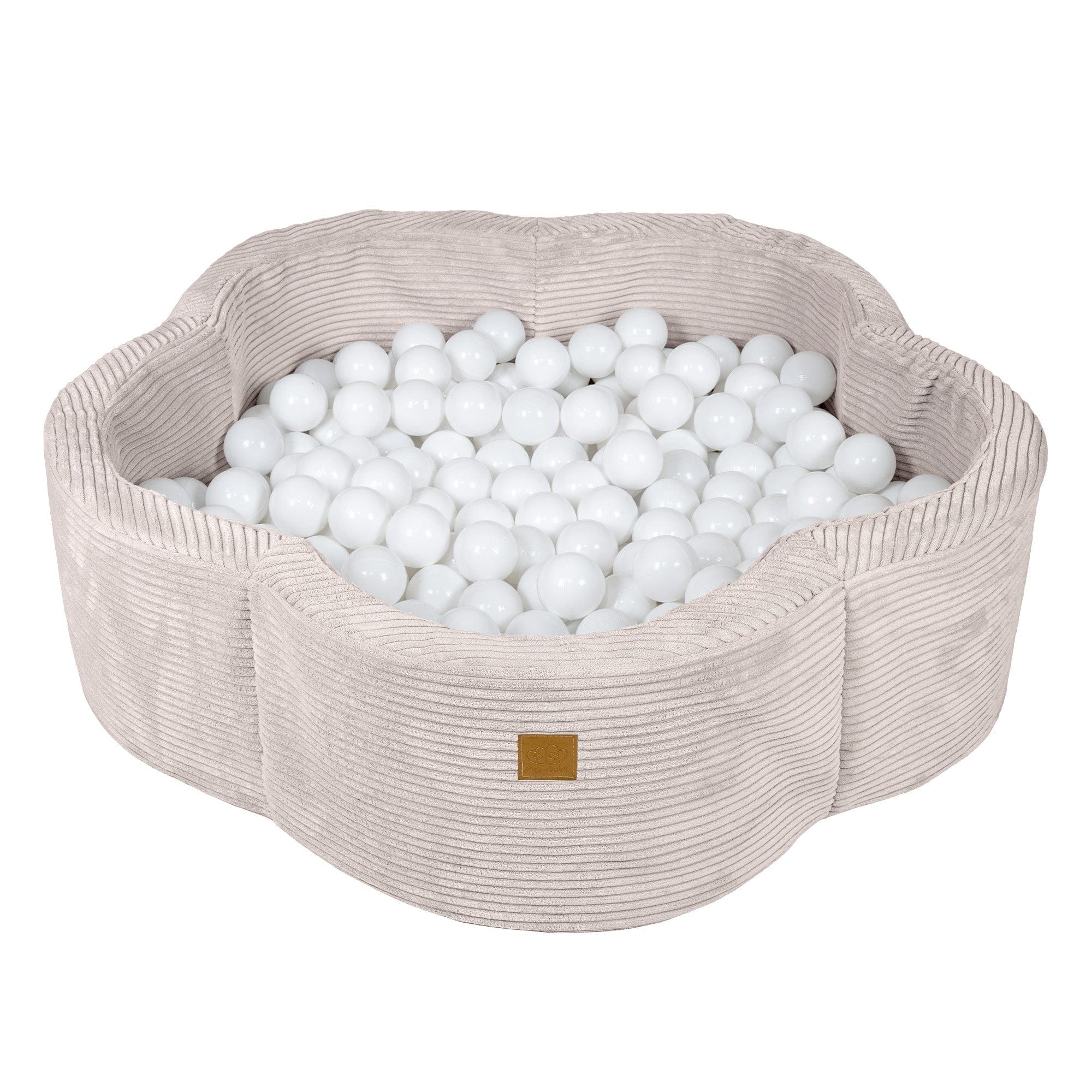 Meowbaby Aesthetic Ecru Flower – Ball Pit for Children | Optional Balls 