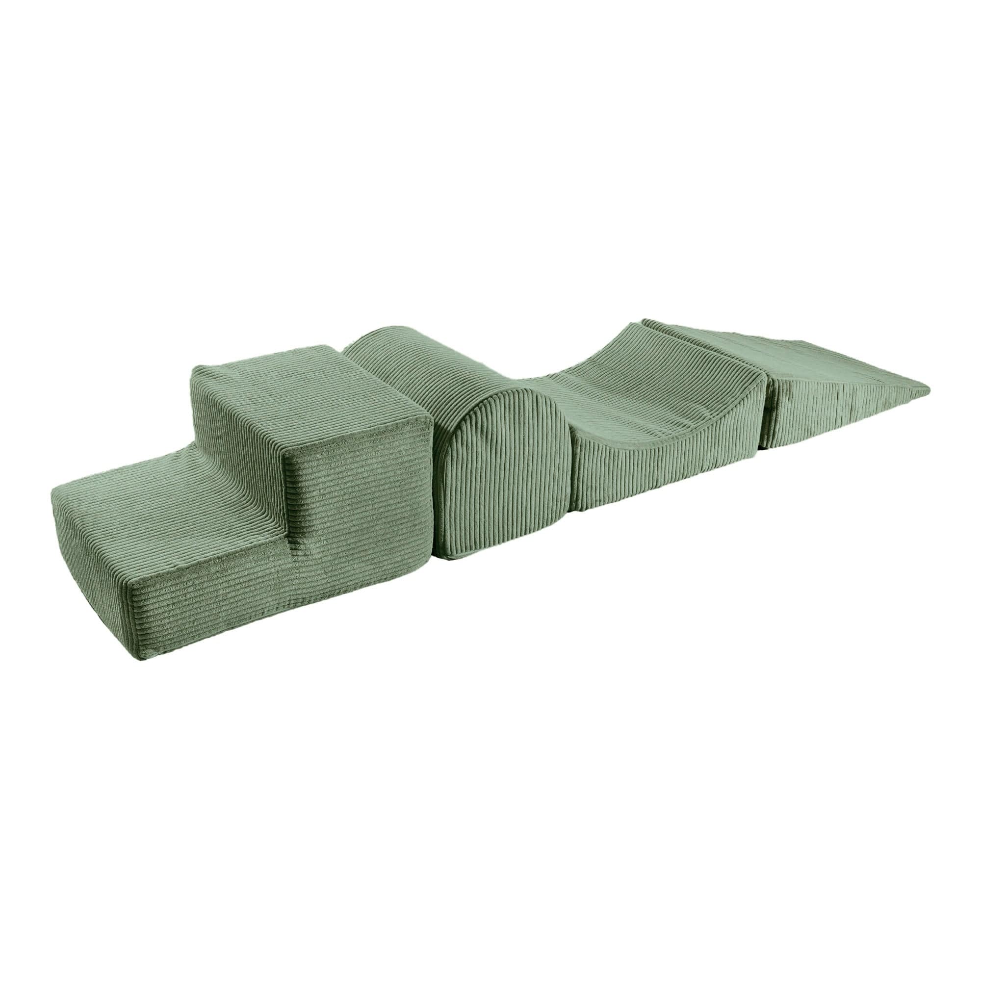 MeowBaby Aesthetic Kids Foam Climbing Blocks - Baby Soft Play Set | 4 Elements