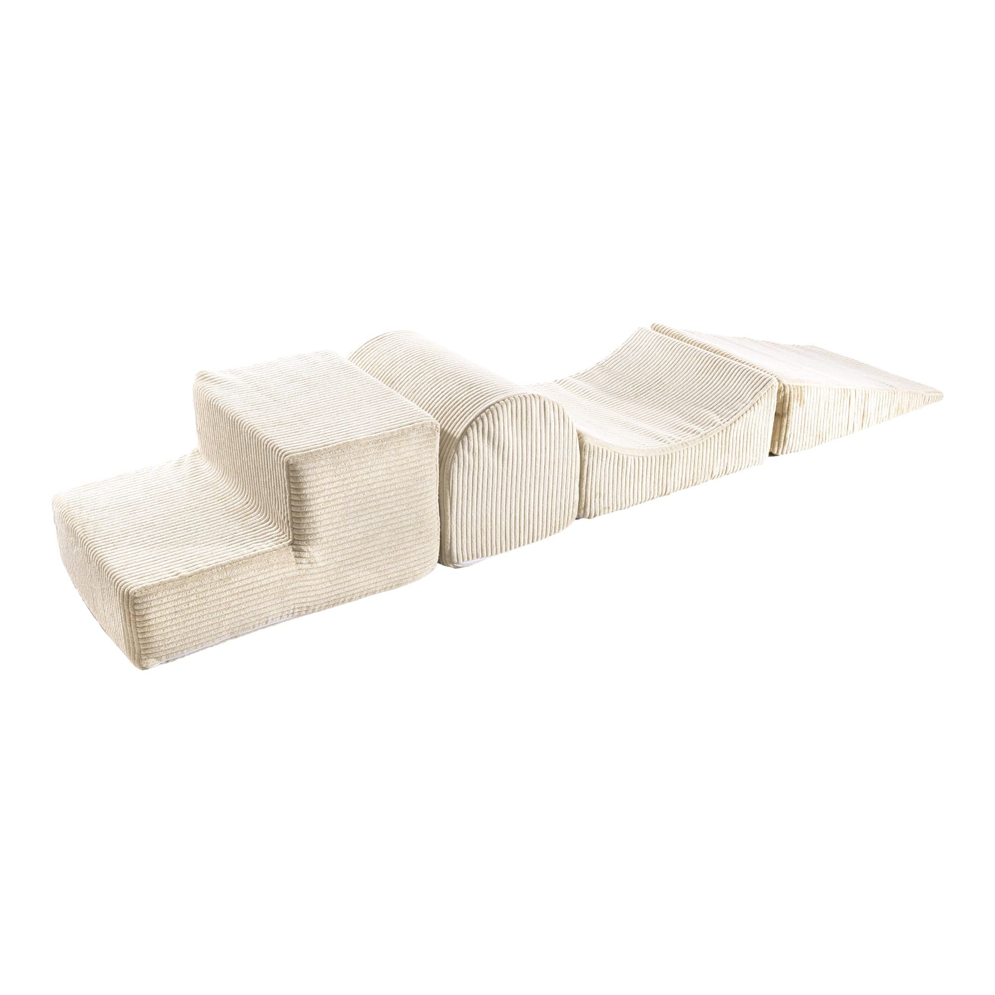 MeowBaby Aesthetic Kids Foam Climbing Blocks - Baby Soft Play Set | 4 Elements
