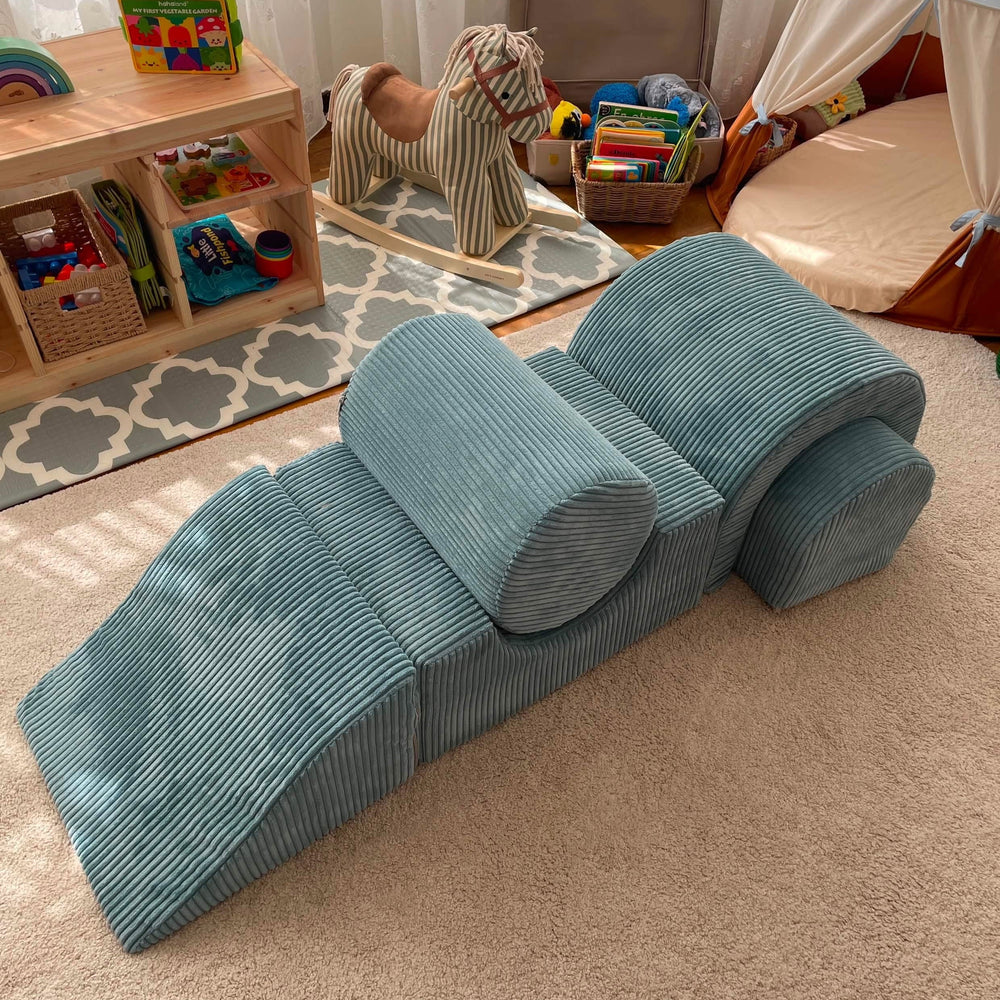 Foam Climbing Blocks | MeowBaby Aesthetic Kids Foam Climbing Blocks | Baby Soft Play Set | 5 elements soft play set |