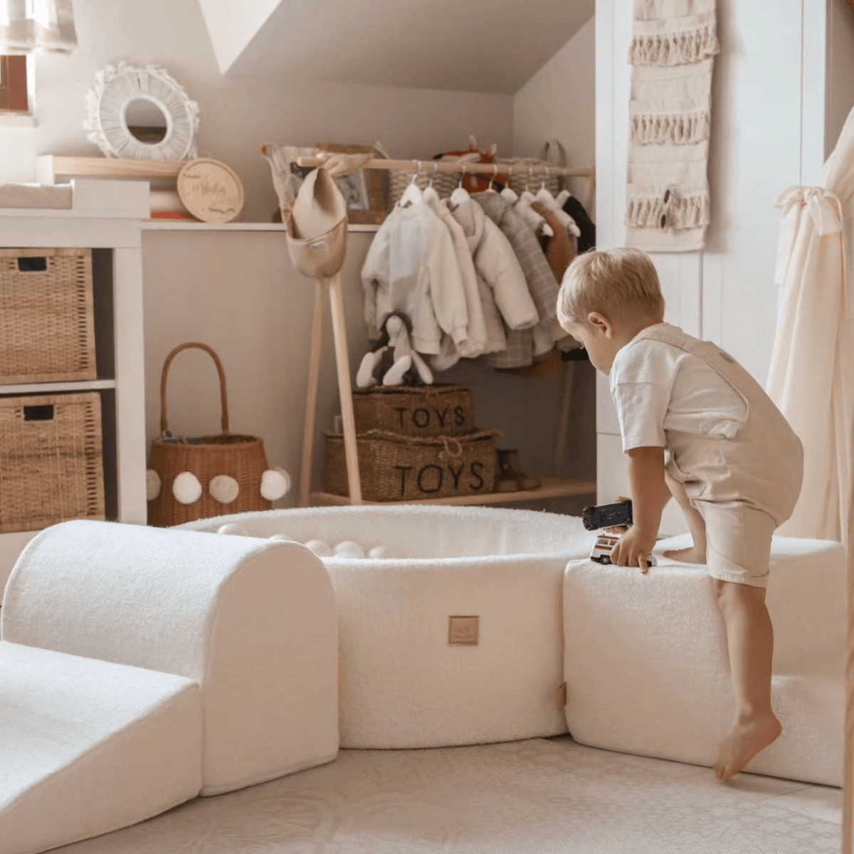 Meowbaby Piankowy Plac Zabaw dla Dzieci | Shape Set | Boucle