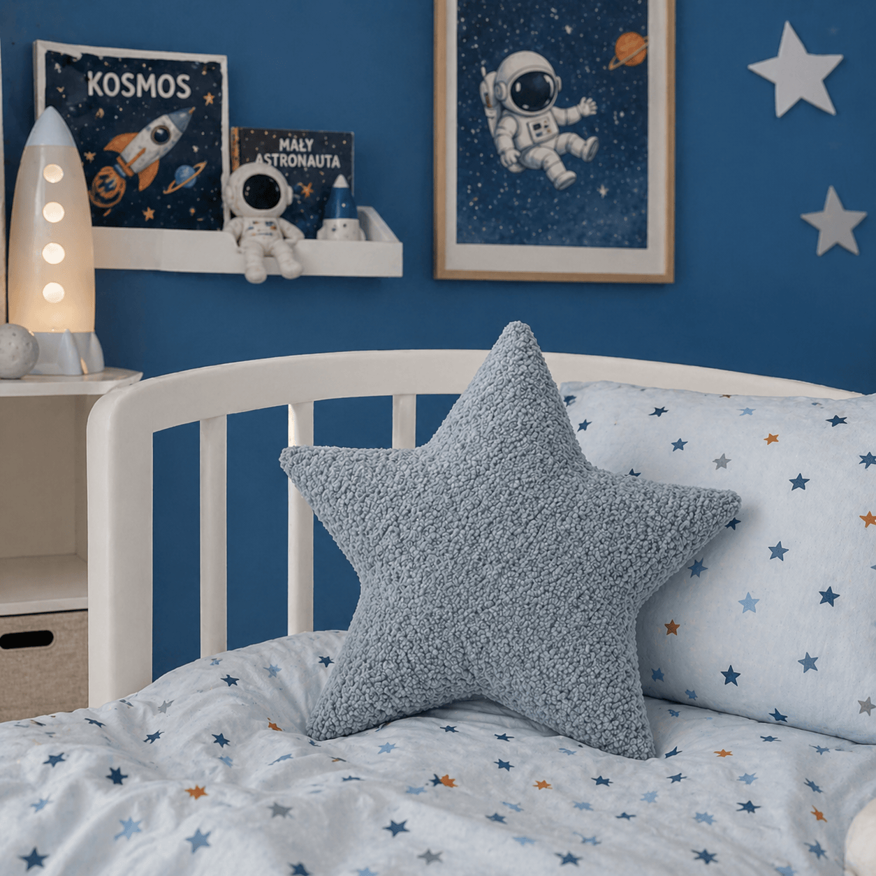 Meowbaby Decorative Pillow for Children Star – Soft and Stylish | Boucle