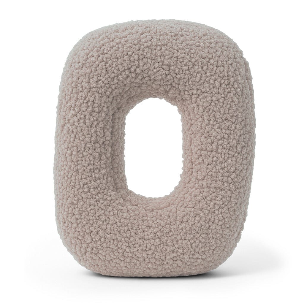 Alphabet Letter Pillow – Light Grey | Bearly