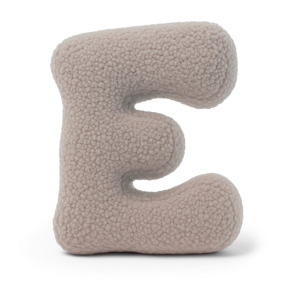 Alphabet Letter Pillow – Light Grey | Bearly