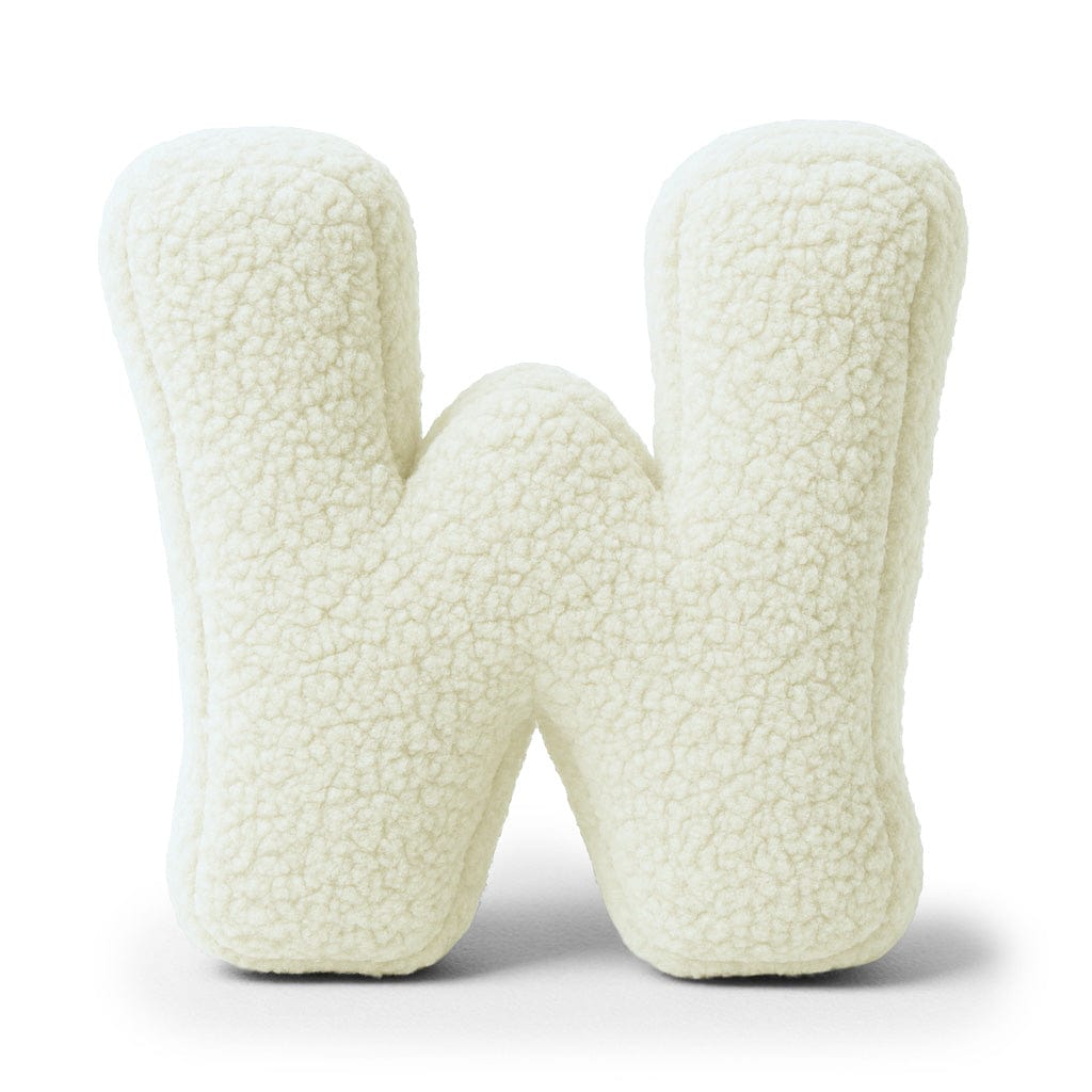 Alphabet Letter Pillow – Cream | Bearly