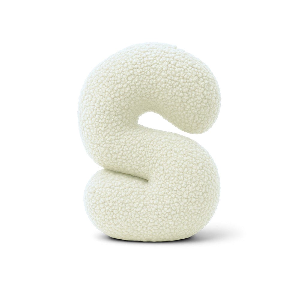 Alphabet Letter Pillow – Cream | Bearly