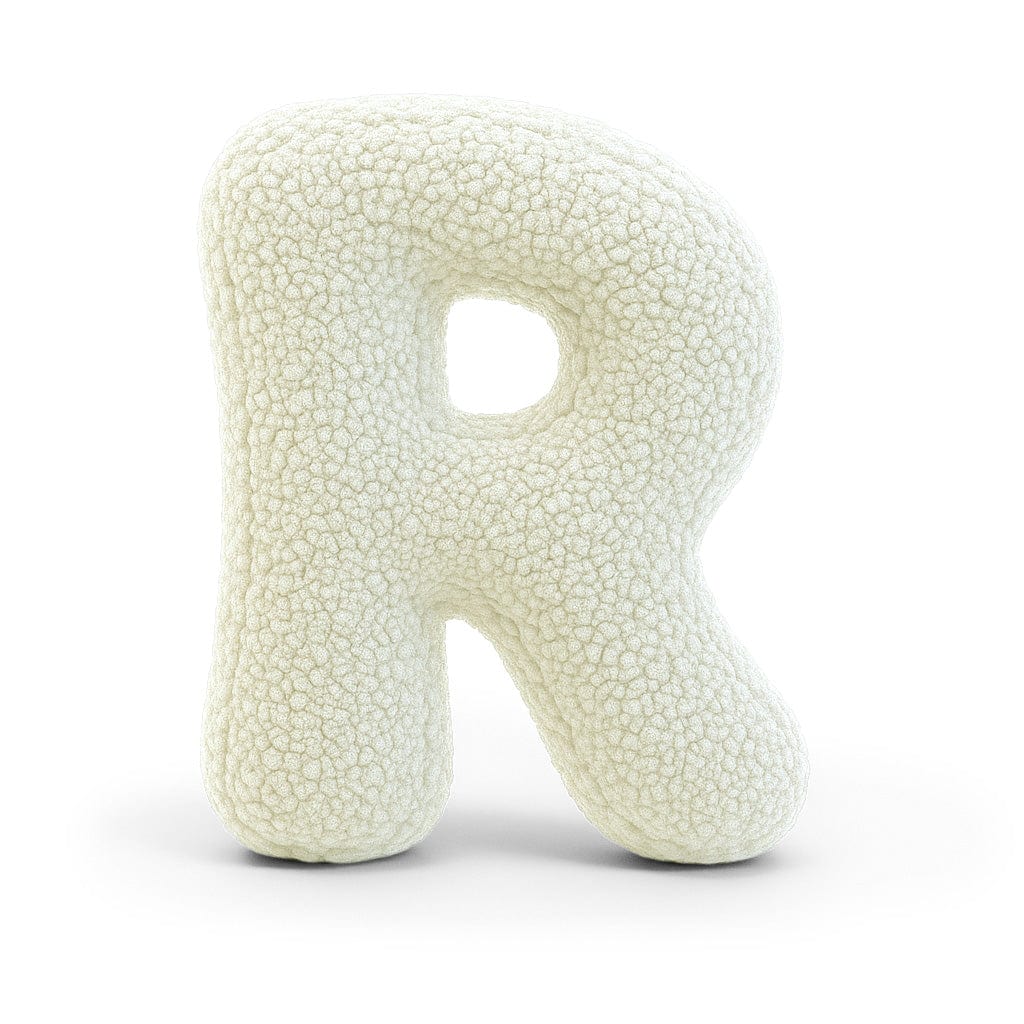 Alphabet Letter Pillow – Cream | Bearly