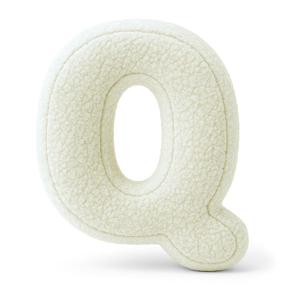 Alphabet Letter Pillow – Cream | Bearly
