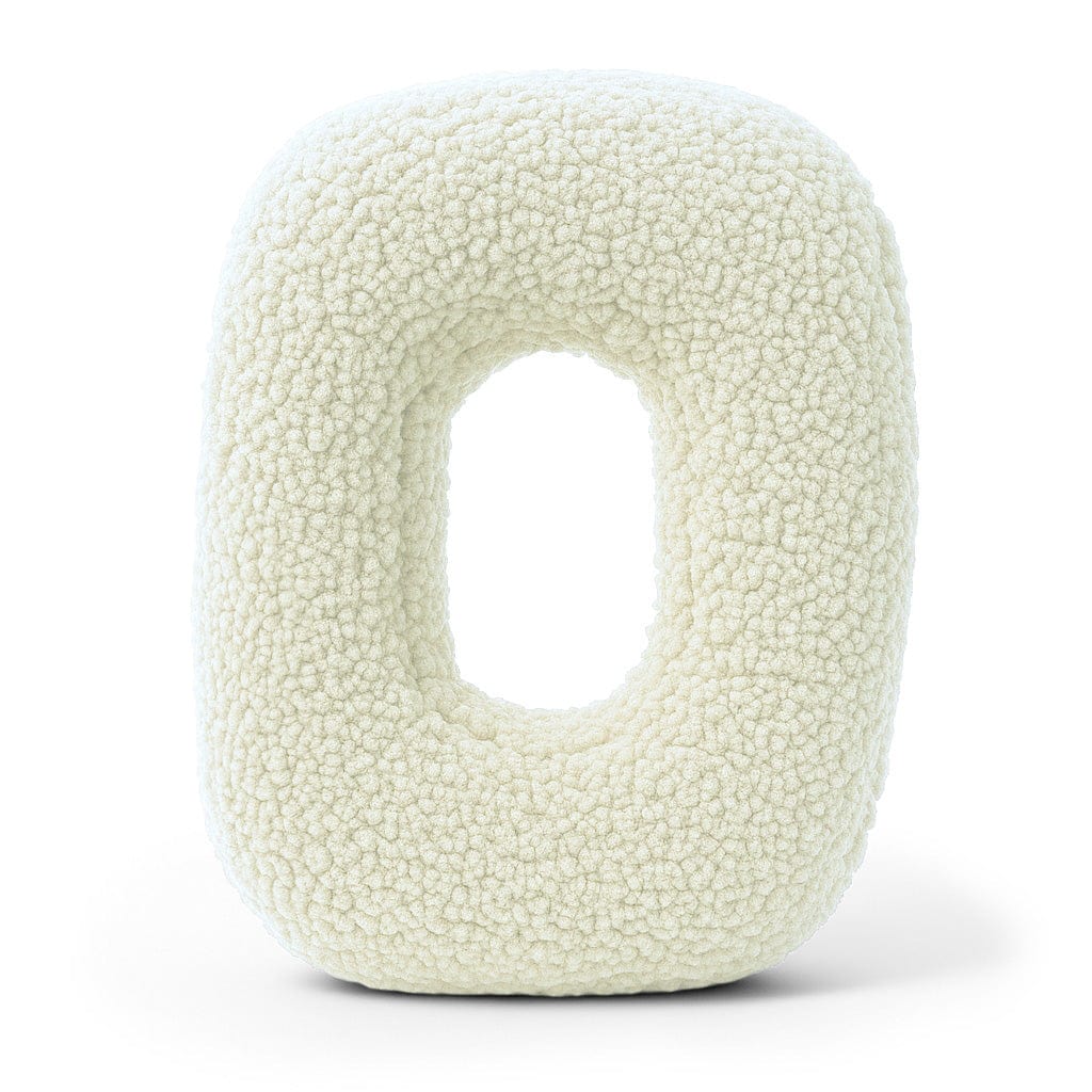 Alphabet Letter Pillow – Cream | Bearly