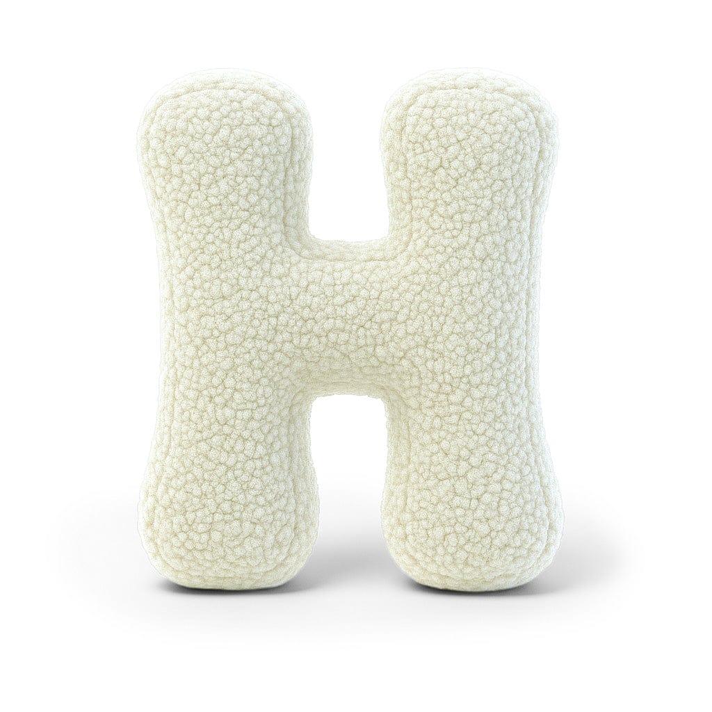 Alphabet Letter Pillow – Cream | Bearly