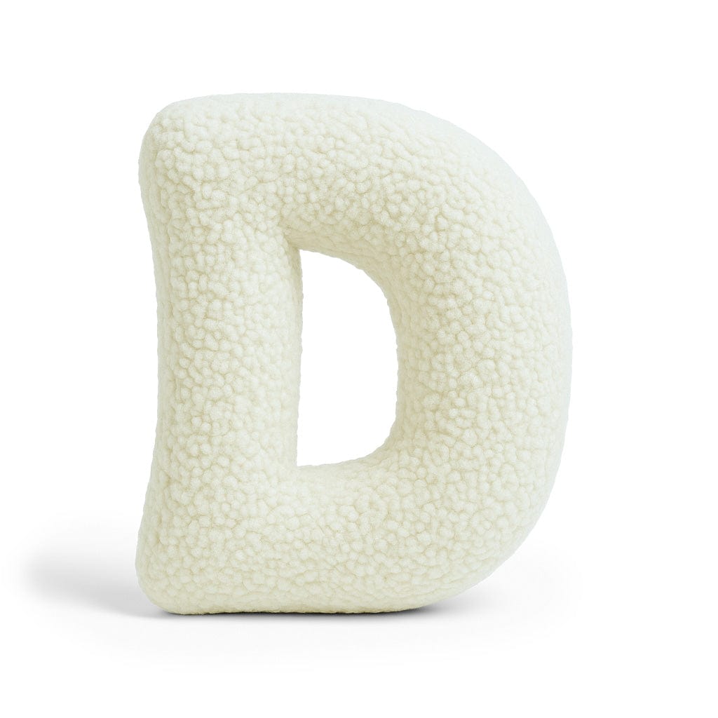 Alphabet Letter Pillow – Cream | Bearly