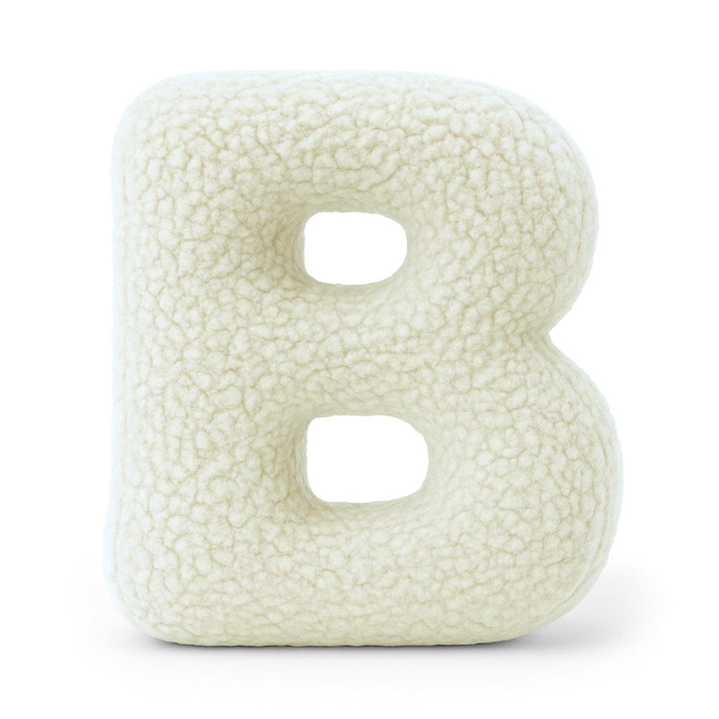 Alphabet Letter Pillow – Cream | Bearly