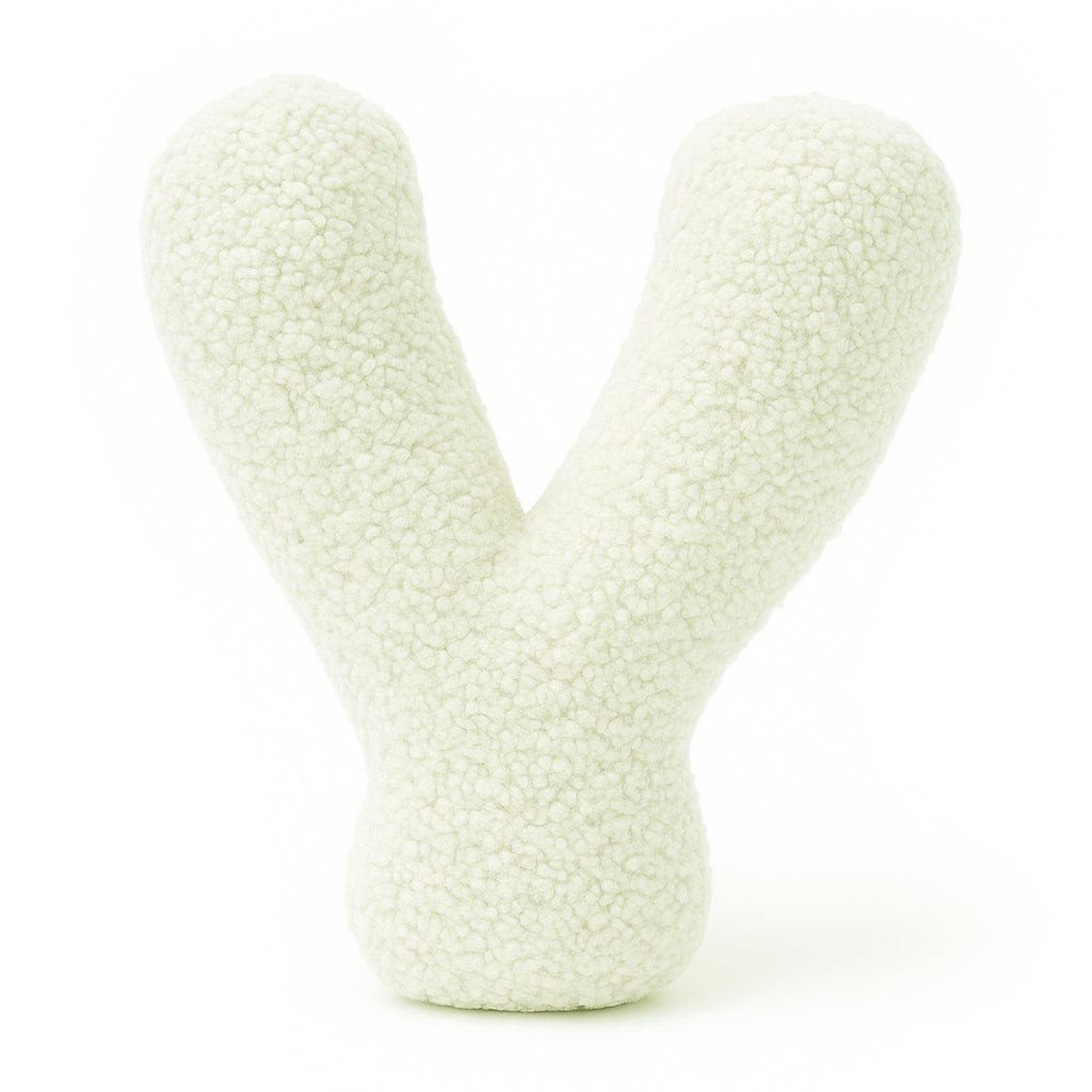 Alphabet Letter Pillow – Cream | Bearly