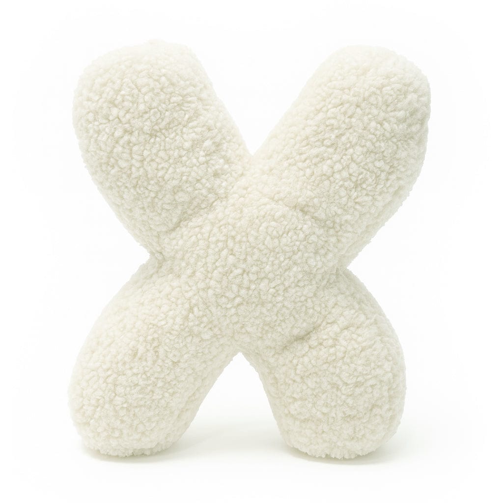 Alphabet Letter Pillow – Cream | Bearly