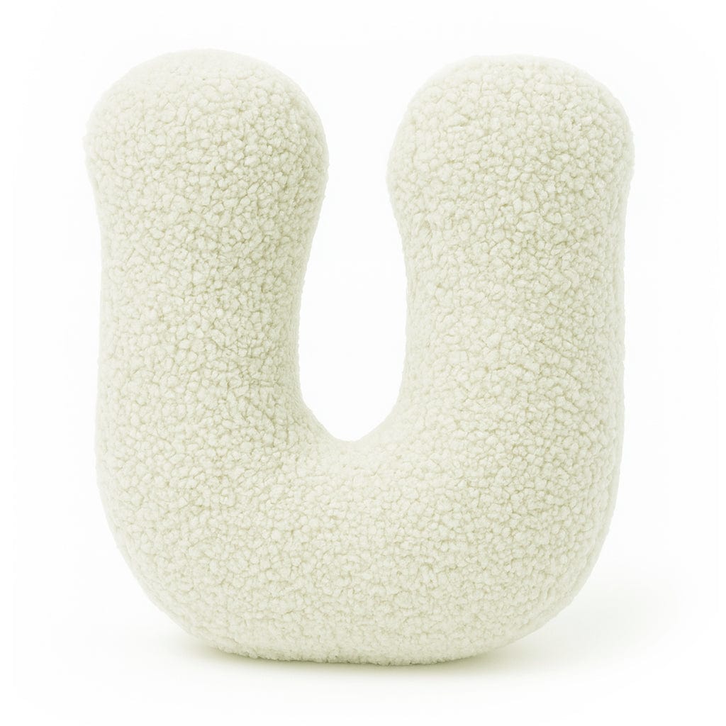 Alphabet Letter Pillow – Cream | Bearly