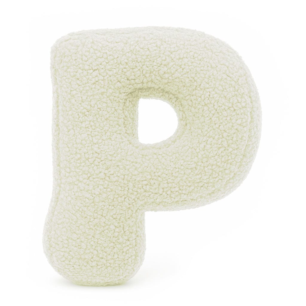 Alphabet Letter Pillow – Cream | Bearly